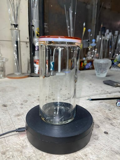 Preview pic of Amber purple color 6” tall 3” wide