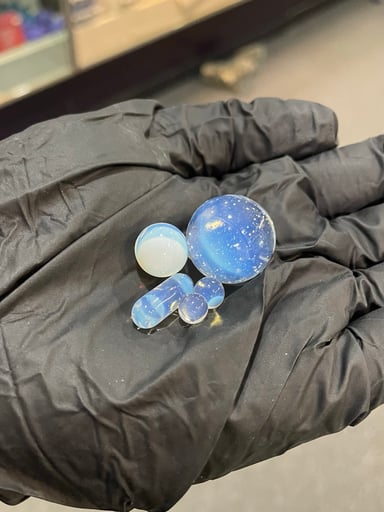 Preview pic of Ruby Pearl Co Slurper Set Opaline