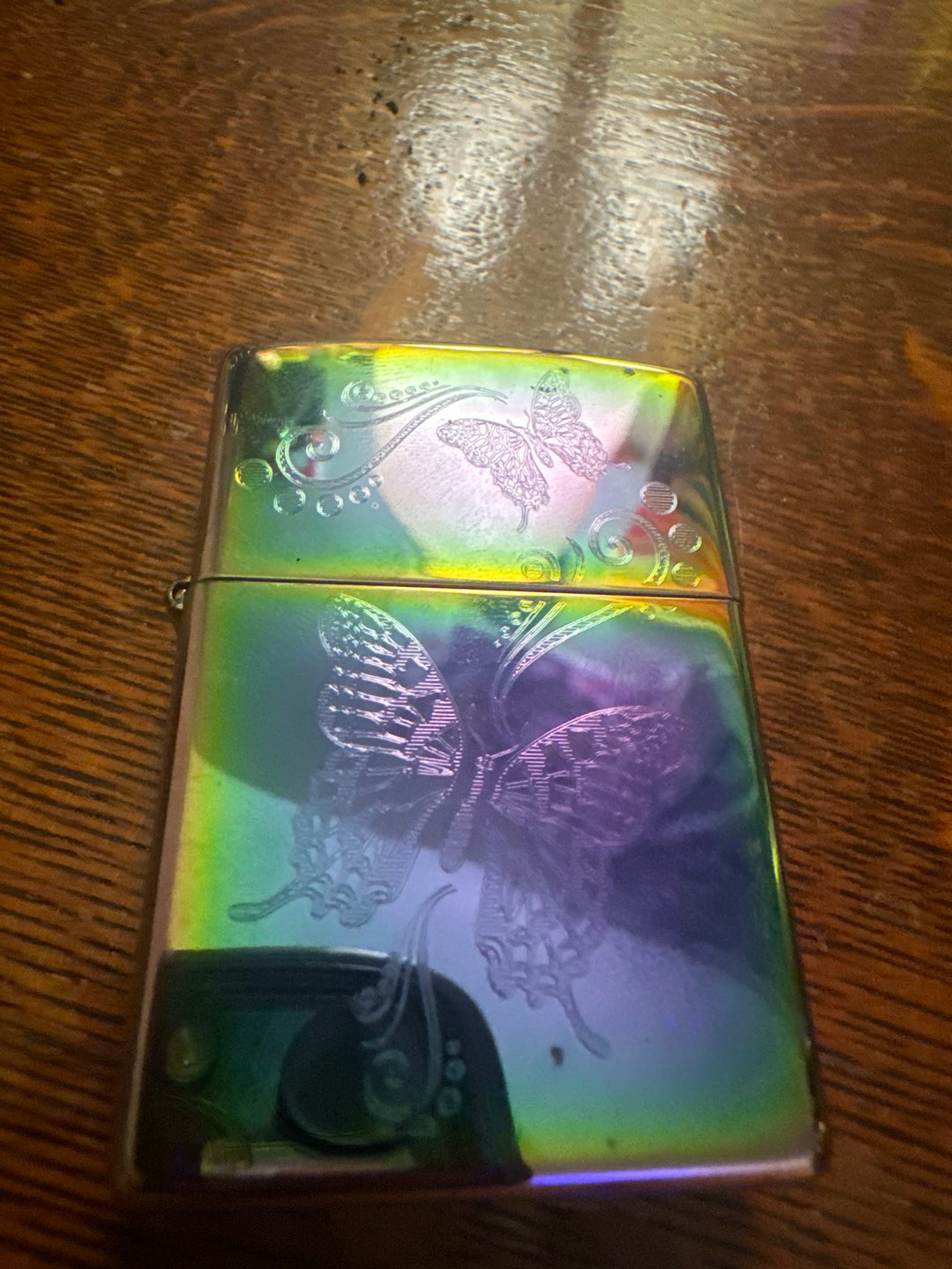 Irredecent Zippo Butterfly Lighter image 0