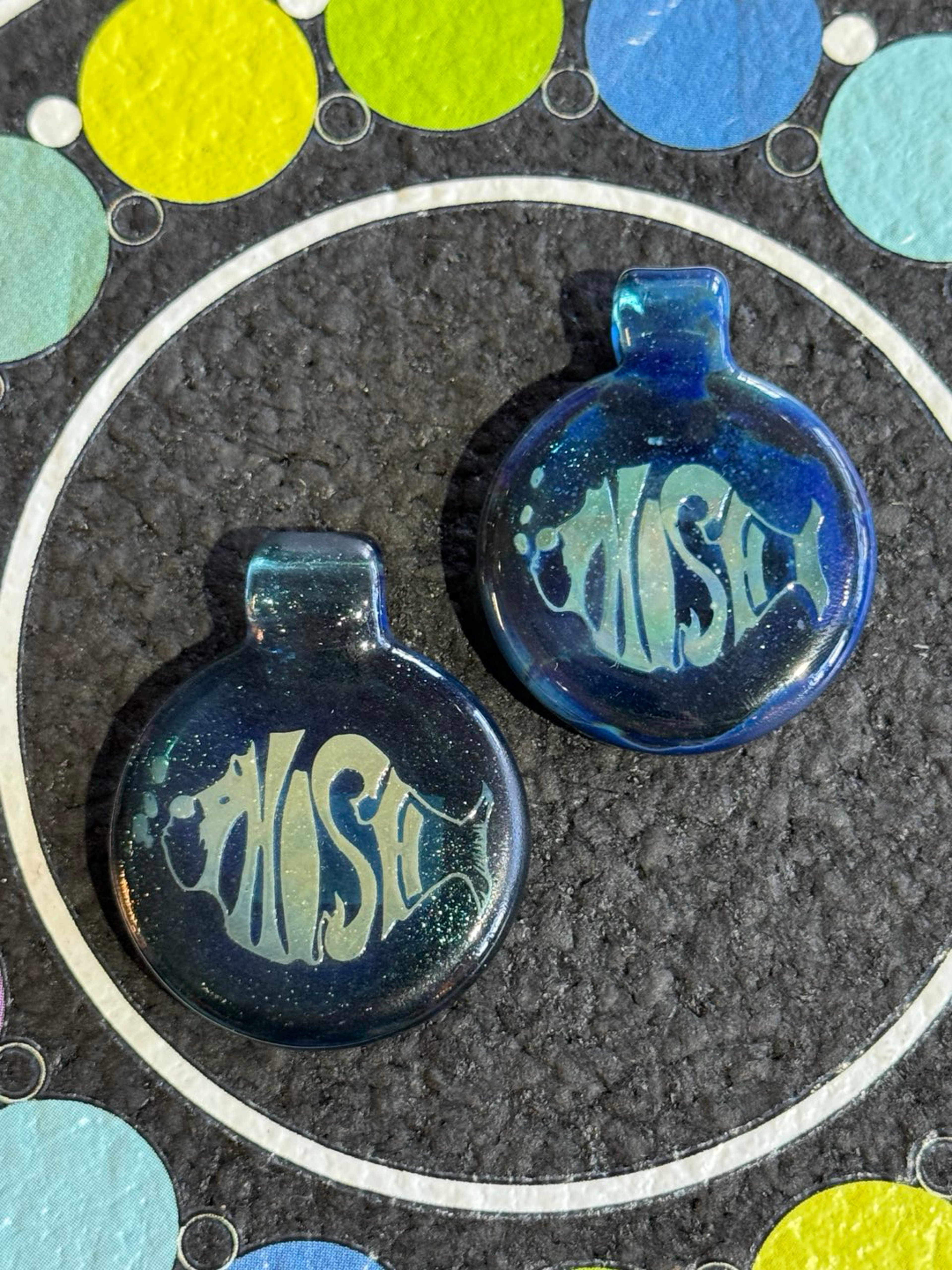 Preview pic of Blurd Glass Phish Pendant