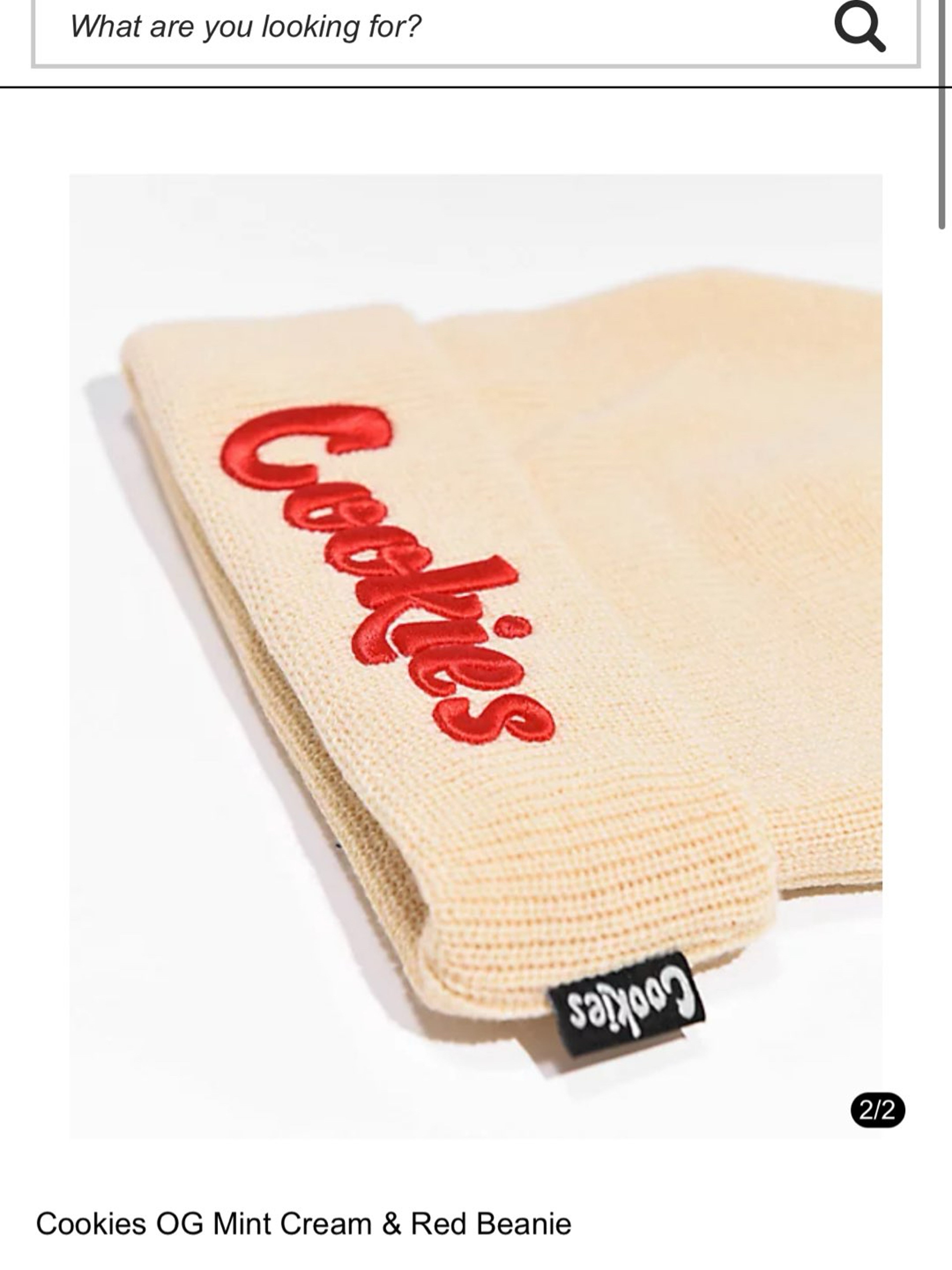 Cookies Cream Beanie | OUT OF STOCK ONLINE image 0