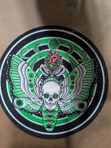 Preview pic of Dark Mountain Cult Green Deathmoth Moodmat