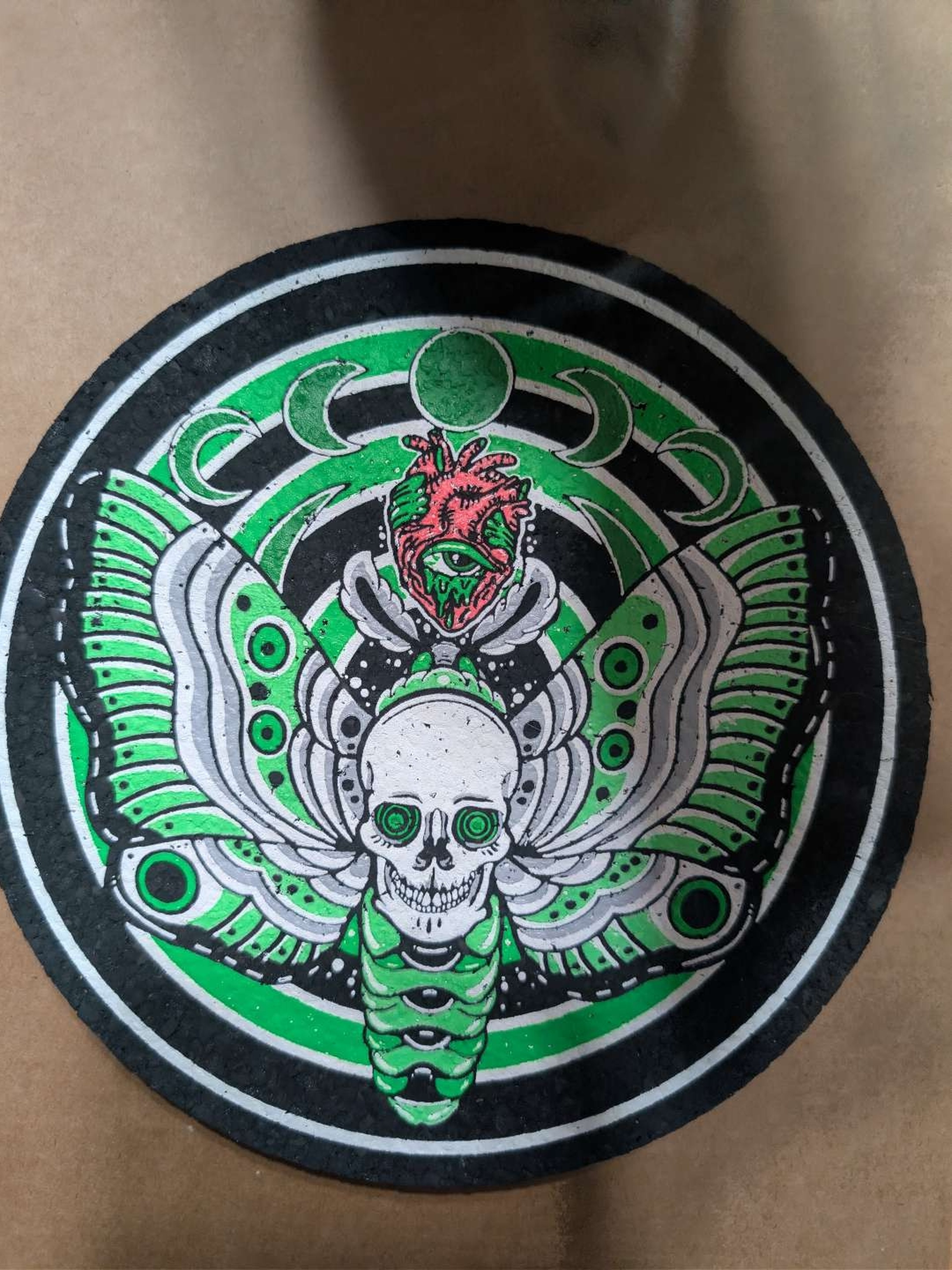 Dark Mountain Cult Green Deathmoth Moodmat image 0