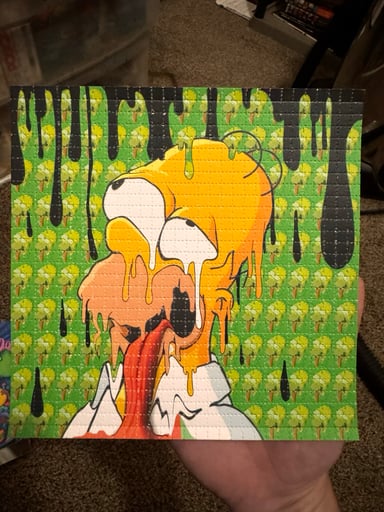 Preview pic of Homer blotter art