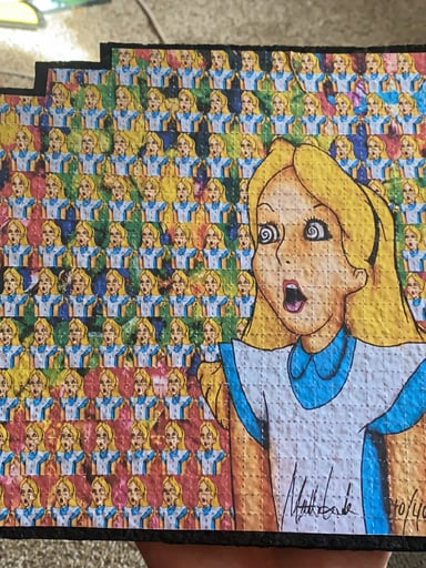 Preview pic of Alice blotter art  dabmat