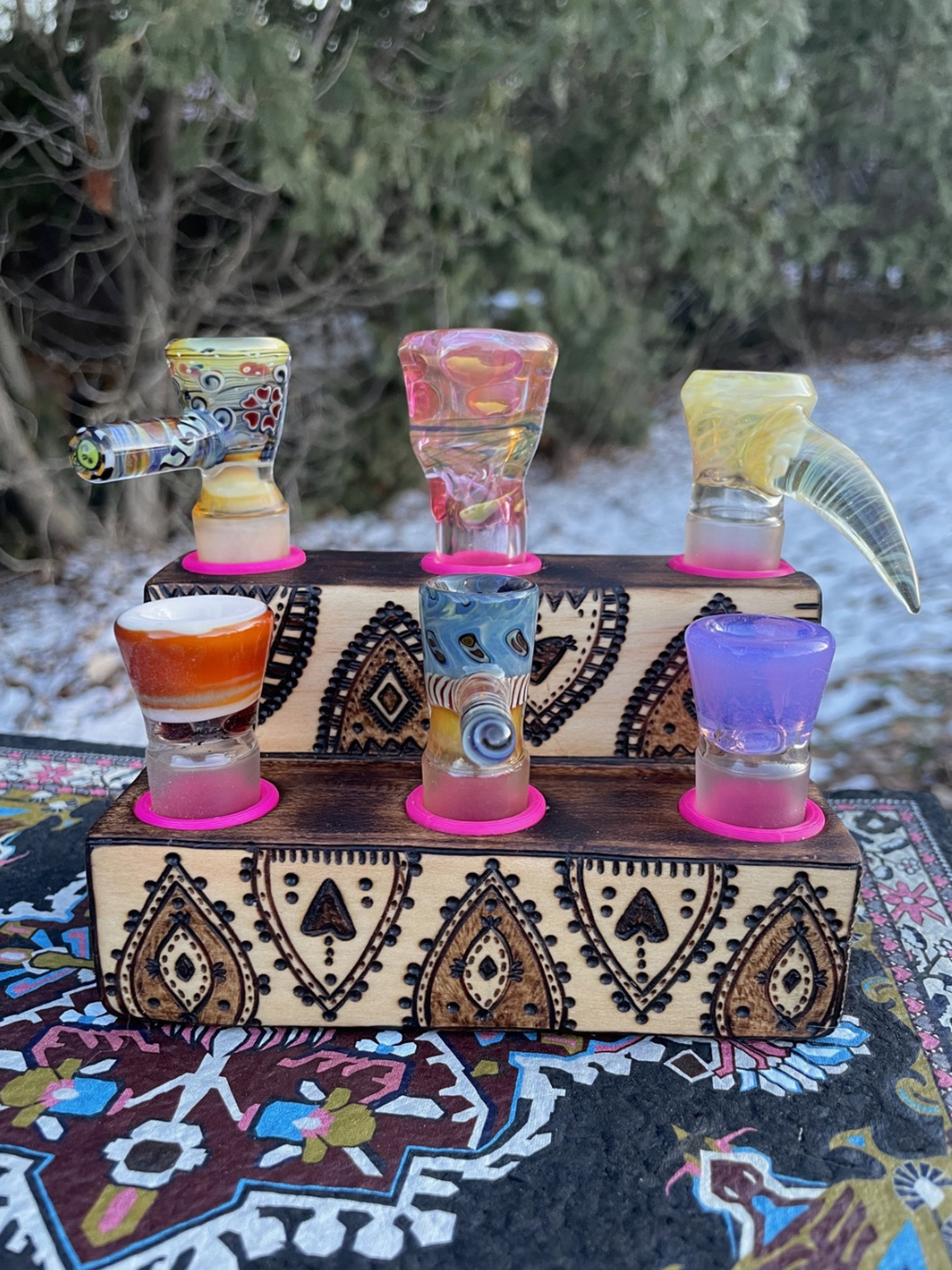 Preview pic of 6 Hole Tiered 18mm Slide Stand