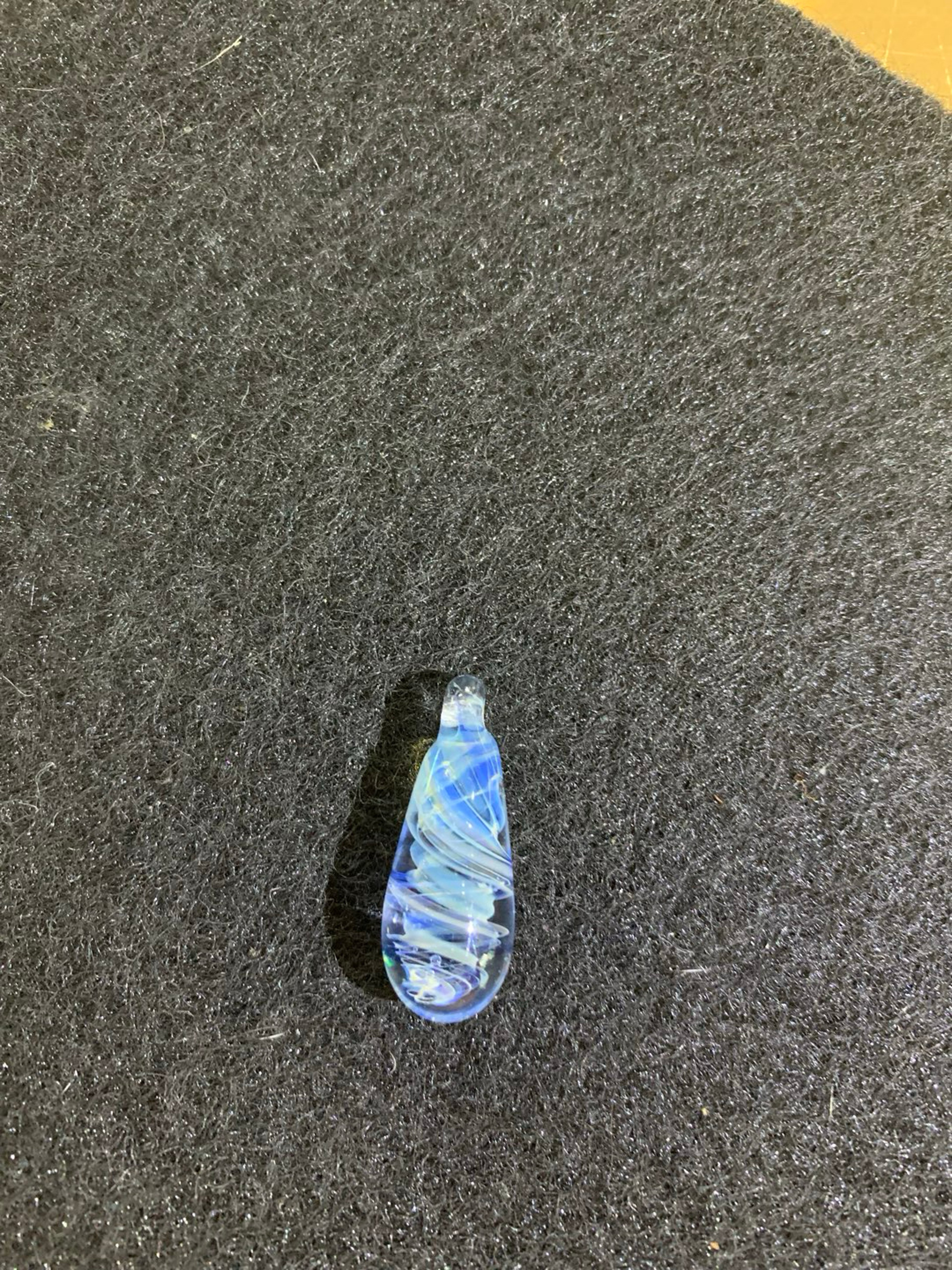 Silver Fumed Pendant. Can be a necklace or puff co pendant. image 0