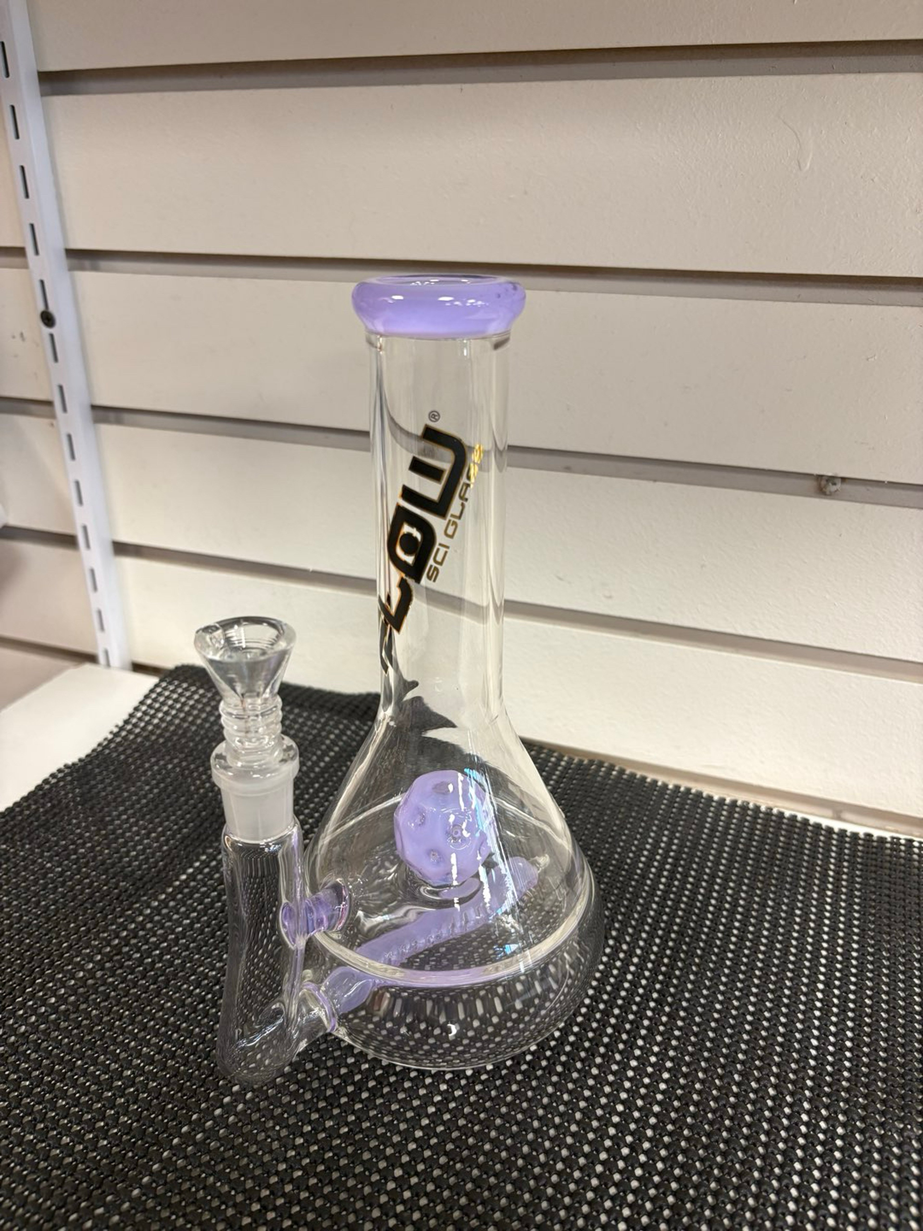 Preview pic of JM Flow Sci Glass Purple beaker