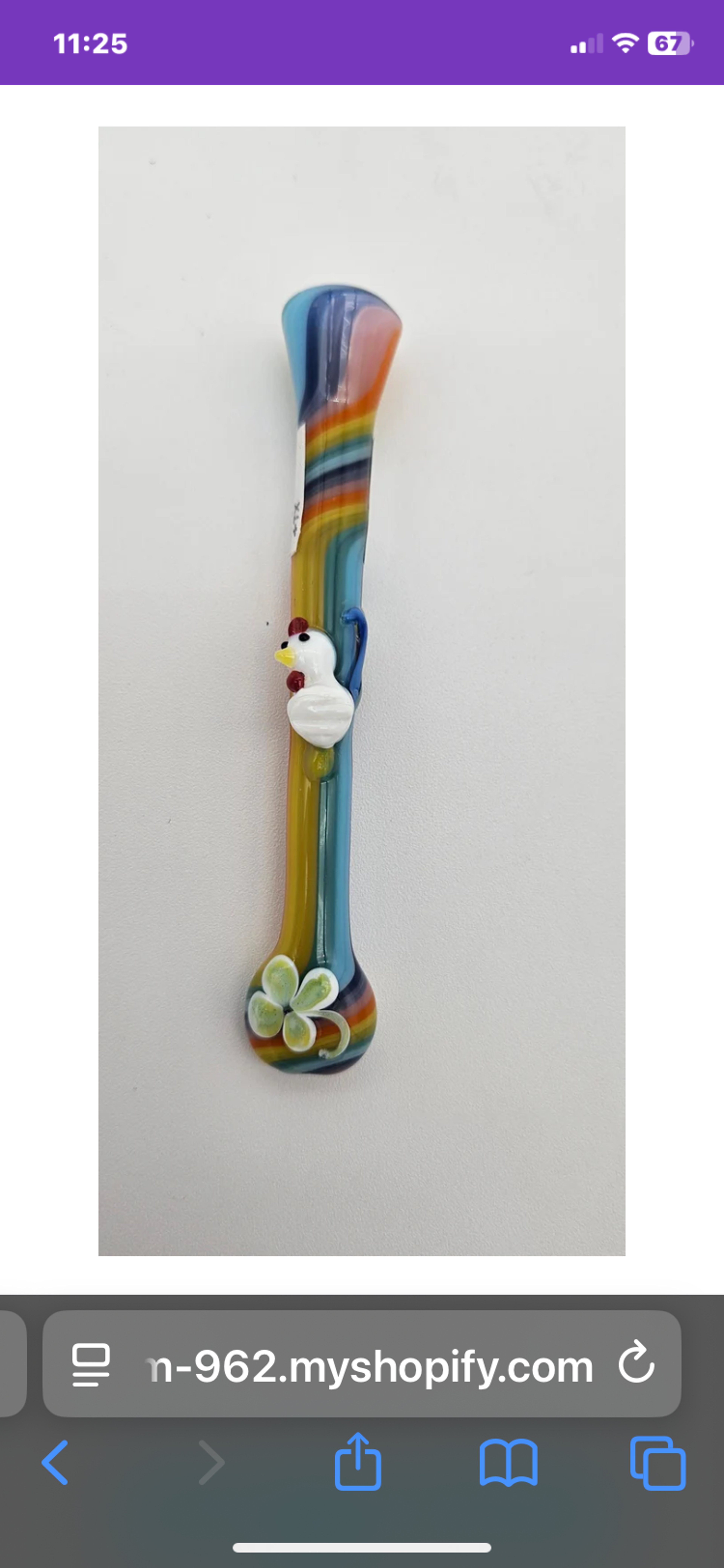 Preview pic of Jem Glass Chicken Chillum