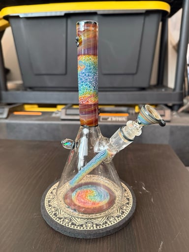 Preview pic of Midnight Glass Mini Flower Tube - 10mm