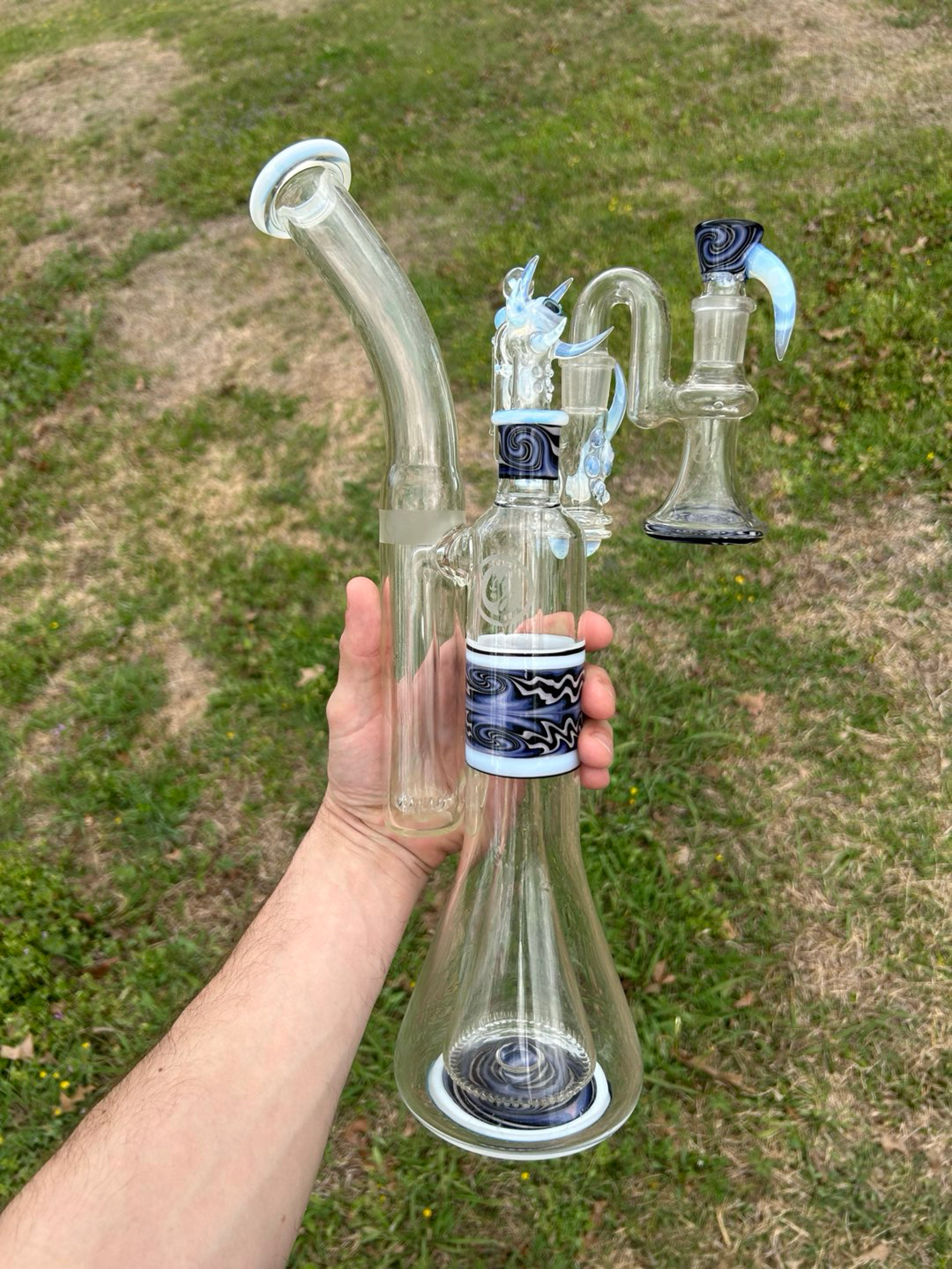 Preview pic of OJ Flame Collins bubbler with papa p catch
