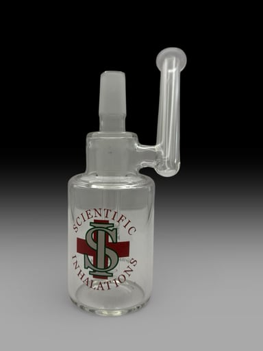 Preview pic of Scientific Inhalations 18mm Carbon-Filtered Dab Rig – Offset Mouthpiece