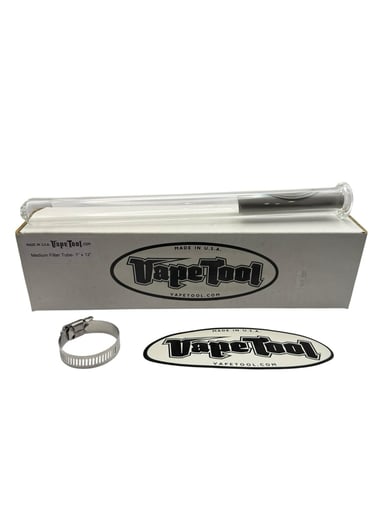 Preview pic of Vape Tool Medium Filter Tube – 1” x 12” Borosilicate Extraction Tube (Made in USA)