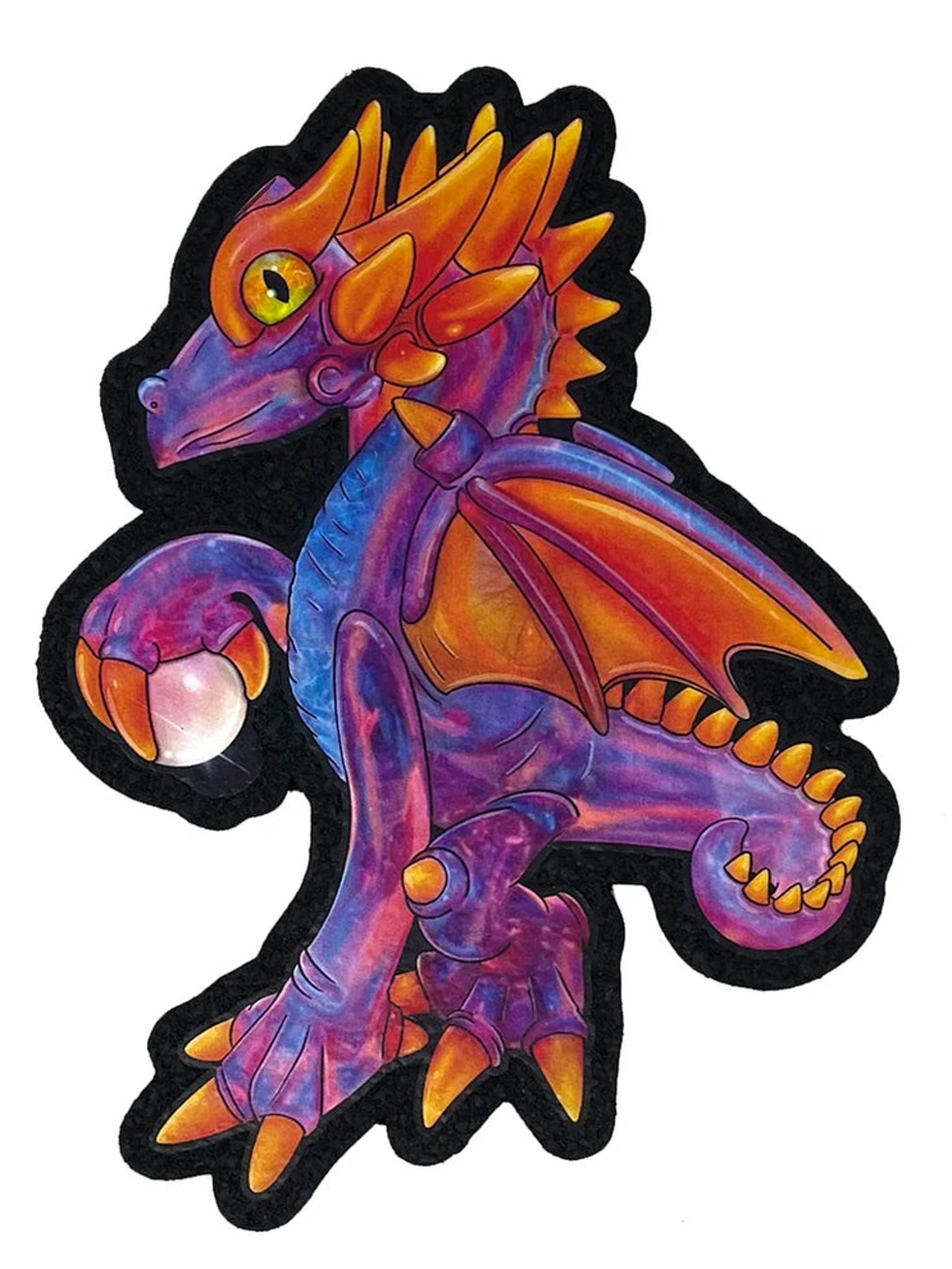 Preview pic of Mike Luna x idabtoons "Amber Dragon" Moodmat