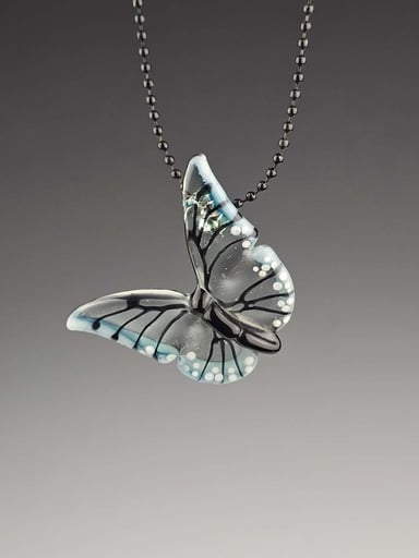 Preview pic of MZ Glass Butterfly Pendant