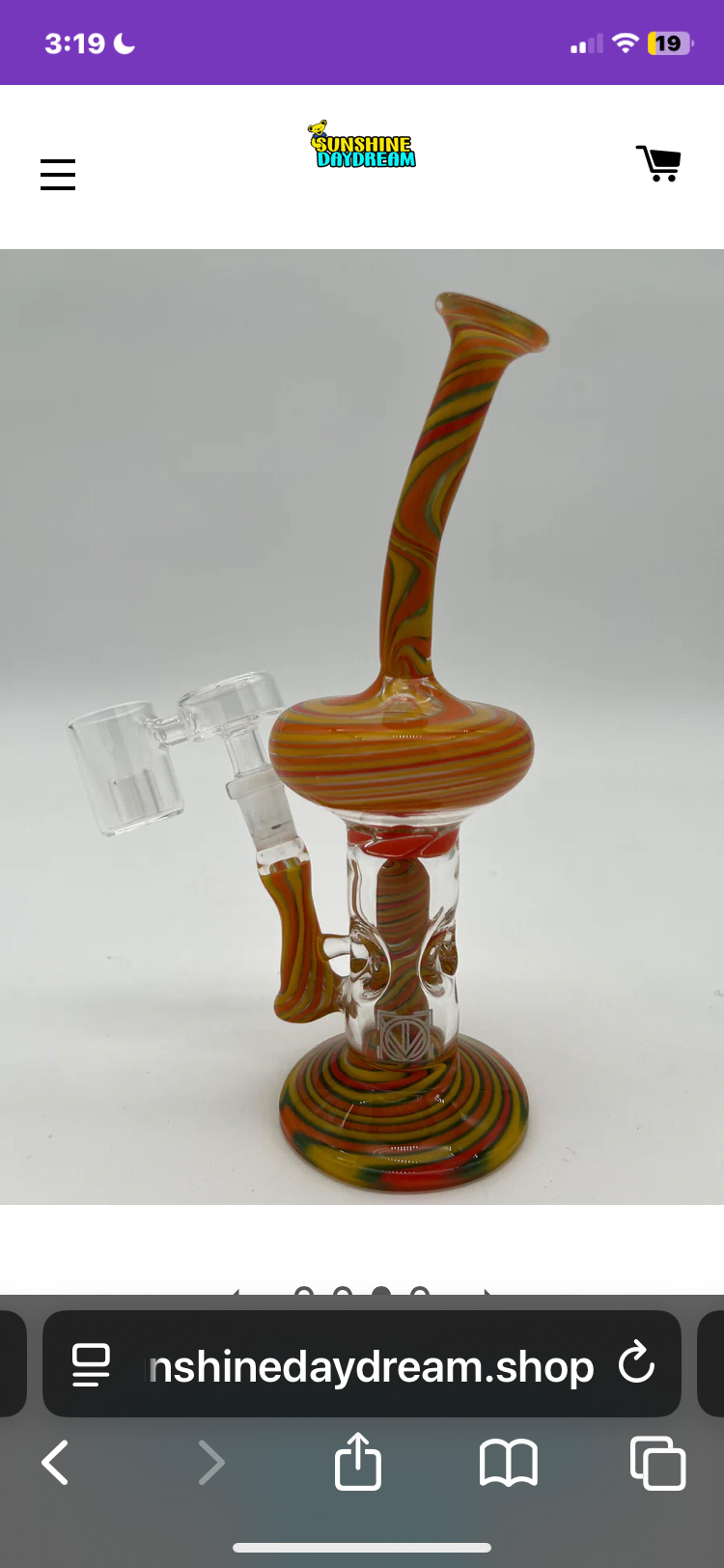 Licit Glass Orange Mini Rig image 0