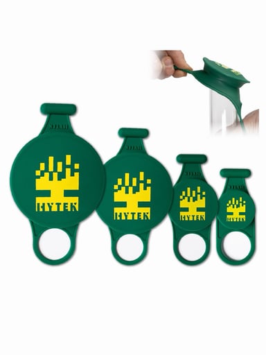 Preview pic of Bong and Rig Cleaning Caps by HYTEK (PATENTED)- Includes 4 Caps - Forest Green