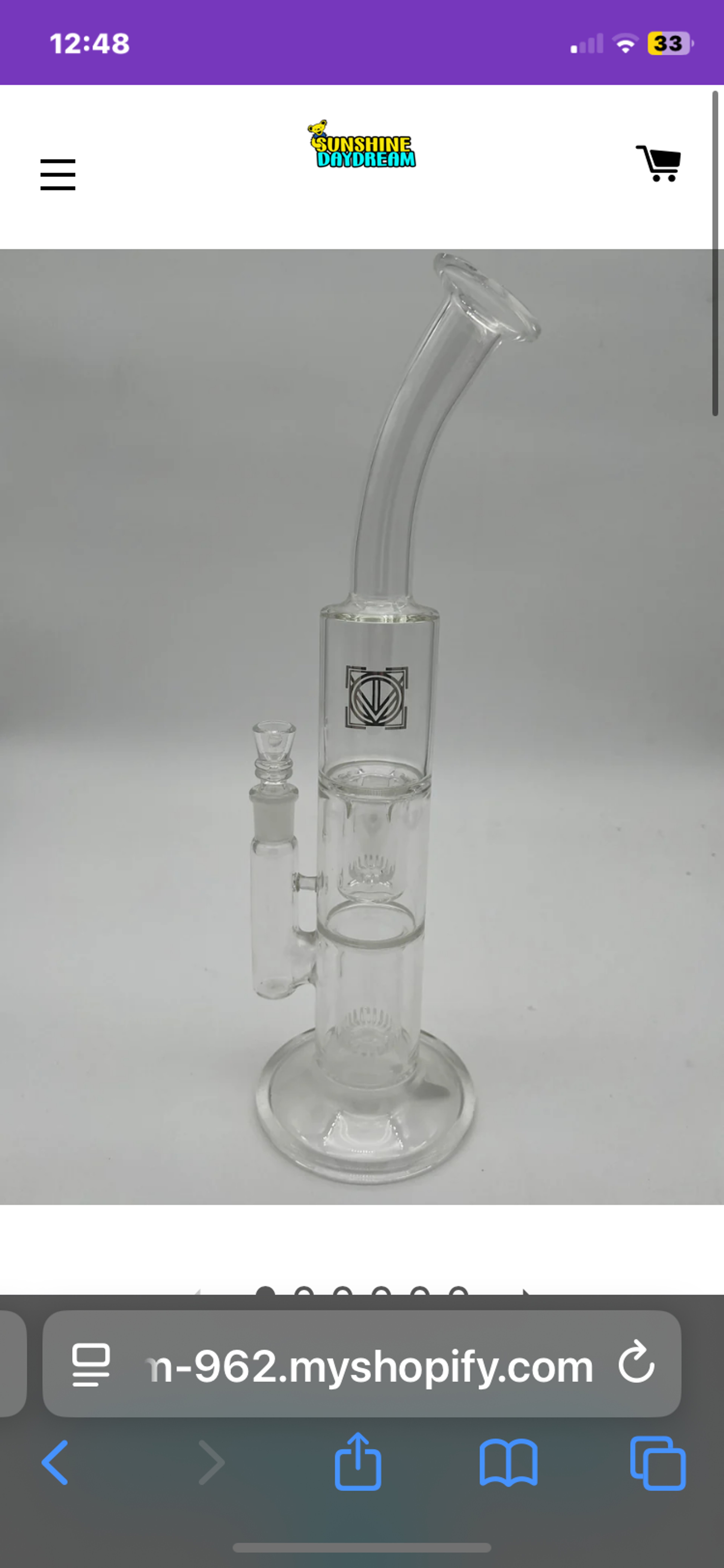 Licit Glass 14.5" Bent Neck image 0
