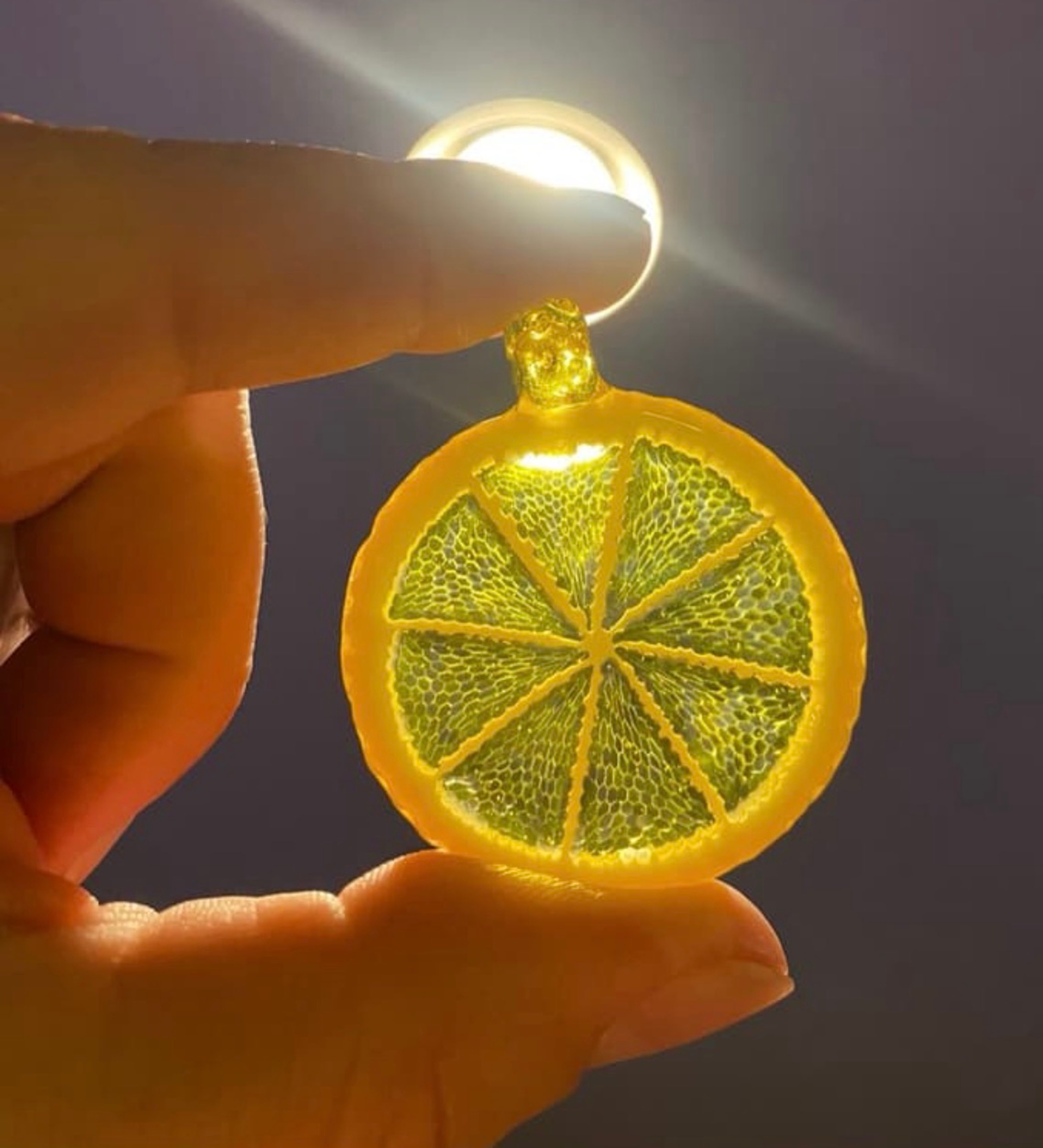 LYONS cfl lemon slice pendant image 0
