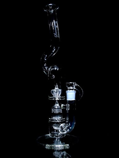 Preview pic of Sovereignty Glass - 50mm Triple Stack Natty - Stemline 16mm 6 Cut downGrid to Inverted 4 to Imperial - Clear - 18mm Female