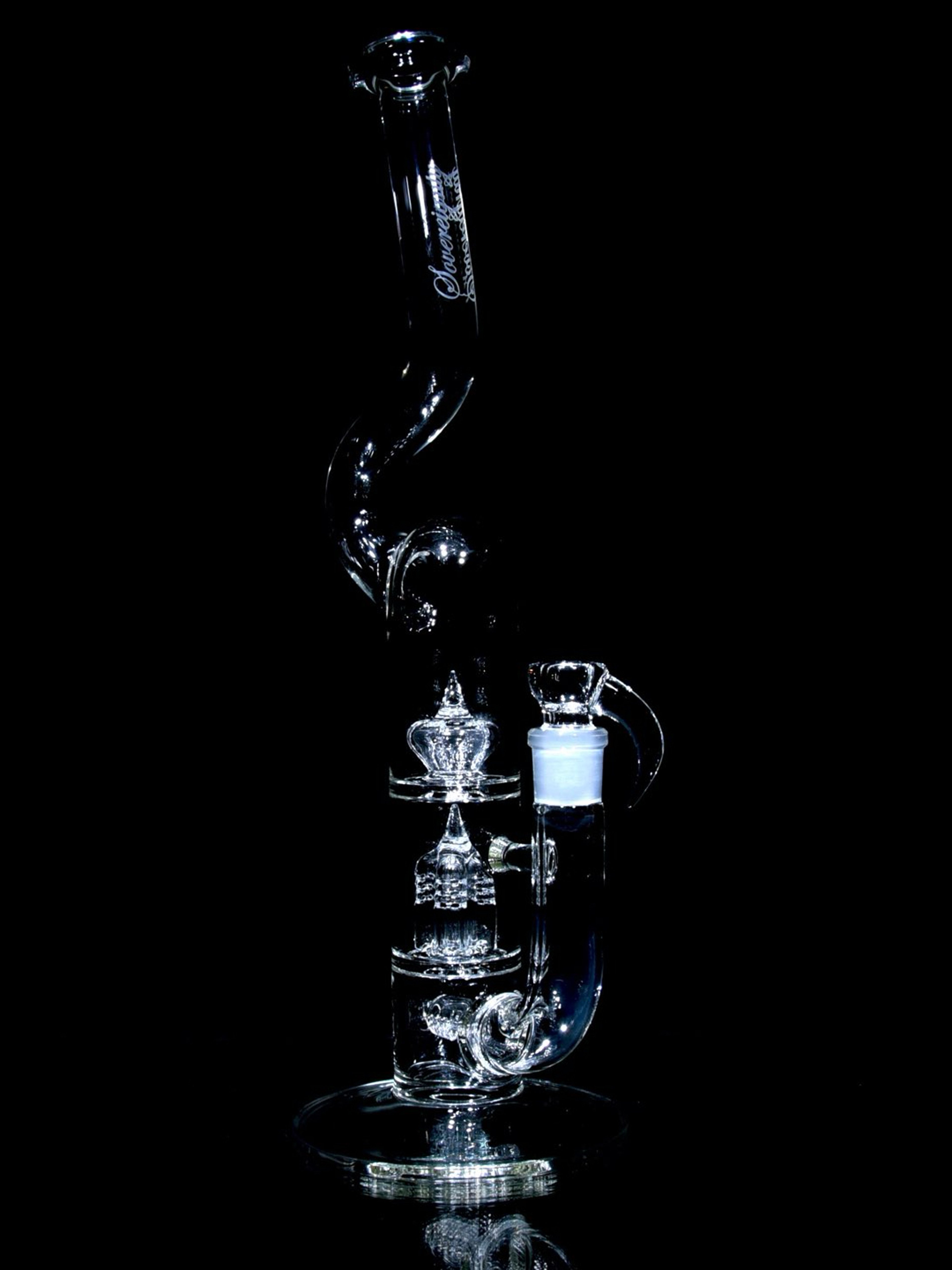 Preview pic of Sovereignty Glass - 50mm Triple Stack Natty - Stemline 16mm 6 Cut downGrid to Inverted 4 to Imperial - Clear - 18mm Female