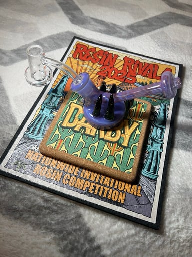 Preview pic of Royal Jelly Opal Rig + Quave Charm Terp Slurper (14mm / 45°) Bundle