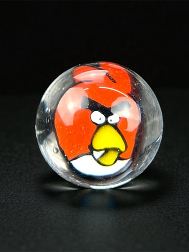 Preview pic of Steven H Glass – Angry Birds Millie Valve Marble (12–13mm)