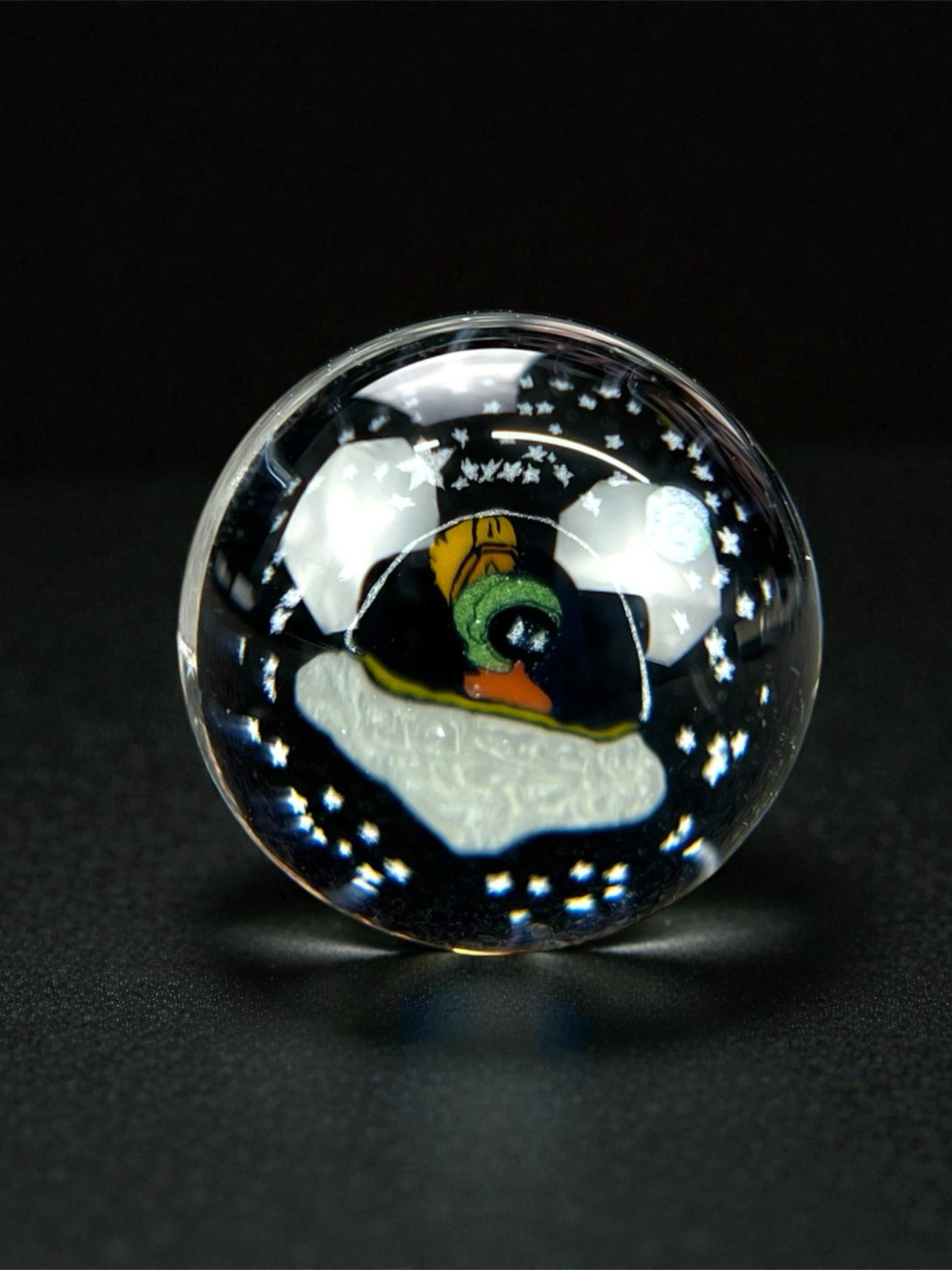 Steven H Glass – Marvin the Martian Millie Valve Marble (12–13mm) image 0