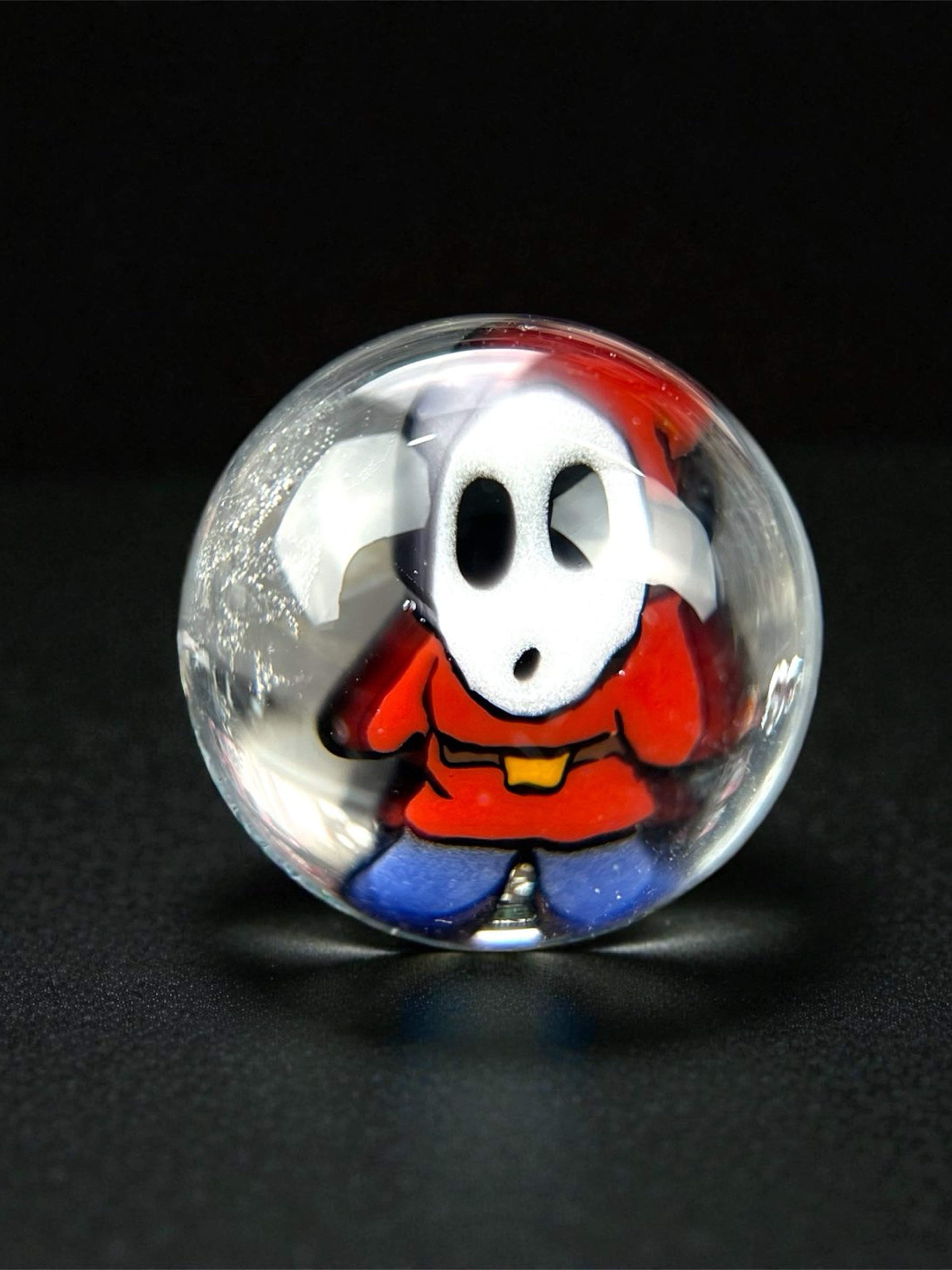 Steven H Glass – Shy Guy (Super Mario) Millie Valve Marble (12–13mm) image 0