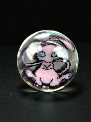 Preview pic of Steven H Glass – Pokémon Mew Millie Valve Marble (12–13mm)