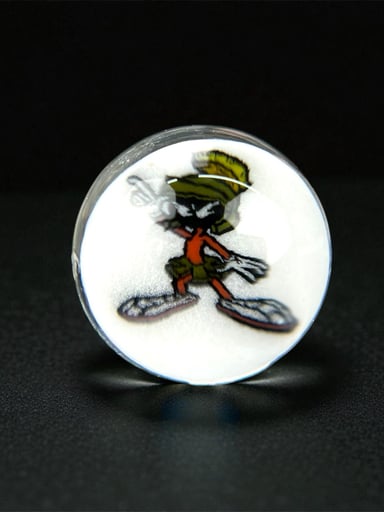 Preview pic of Steven H Glass – Marvin the Martian Millie Valve Marble (12–13mm)