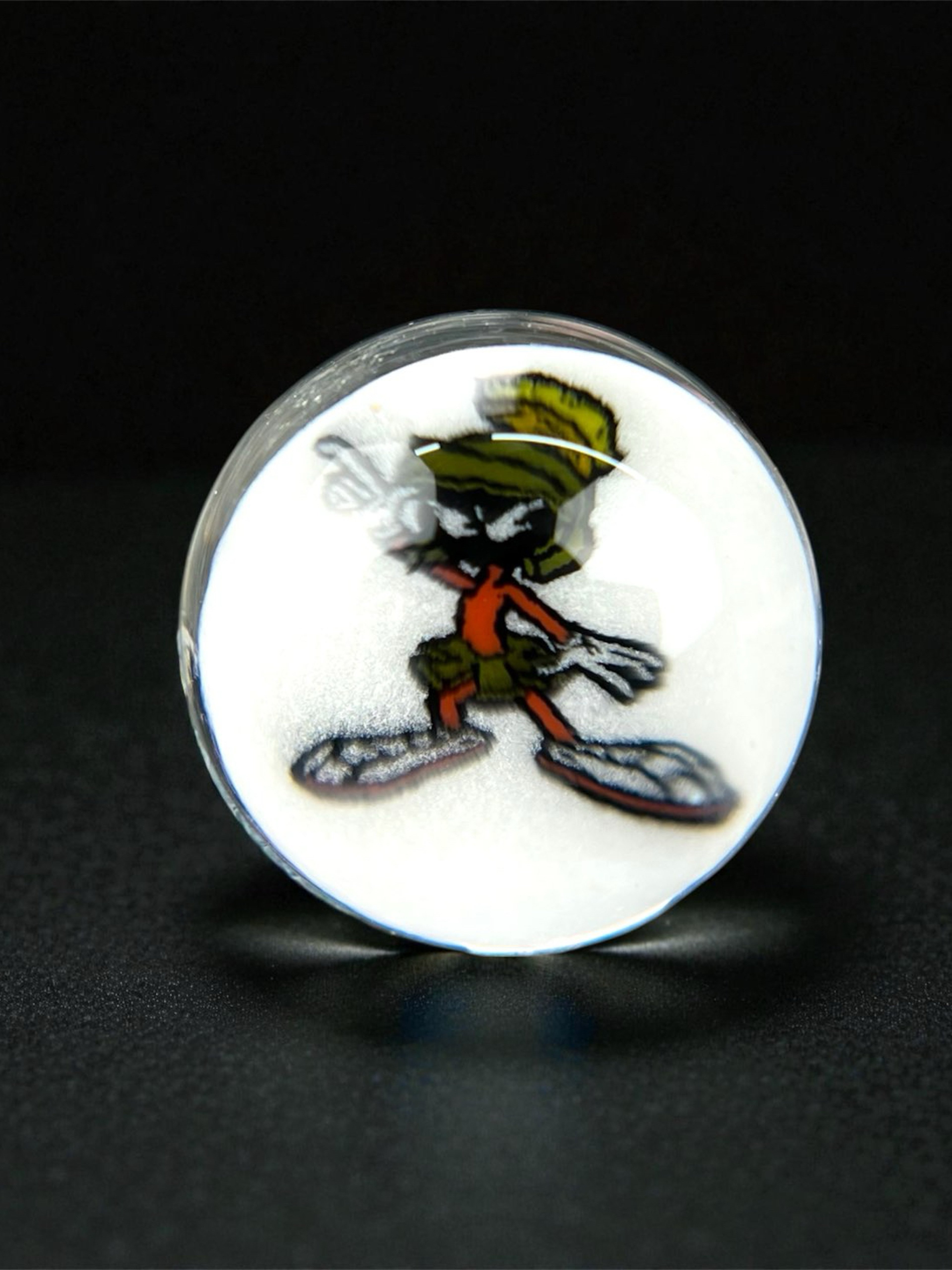Preview pic of Steven H Glass – Marvin the Martian Millie Valve Marble (12–13mm)