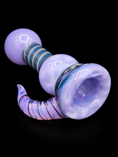 Preview pic of Purple Chillum With Horn