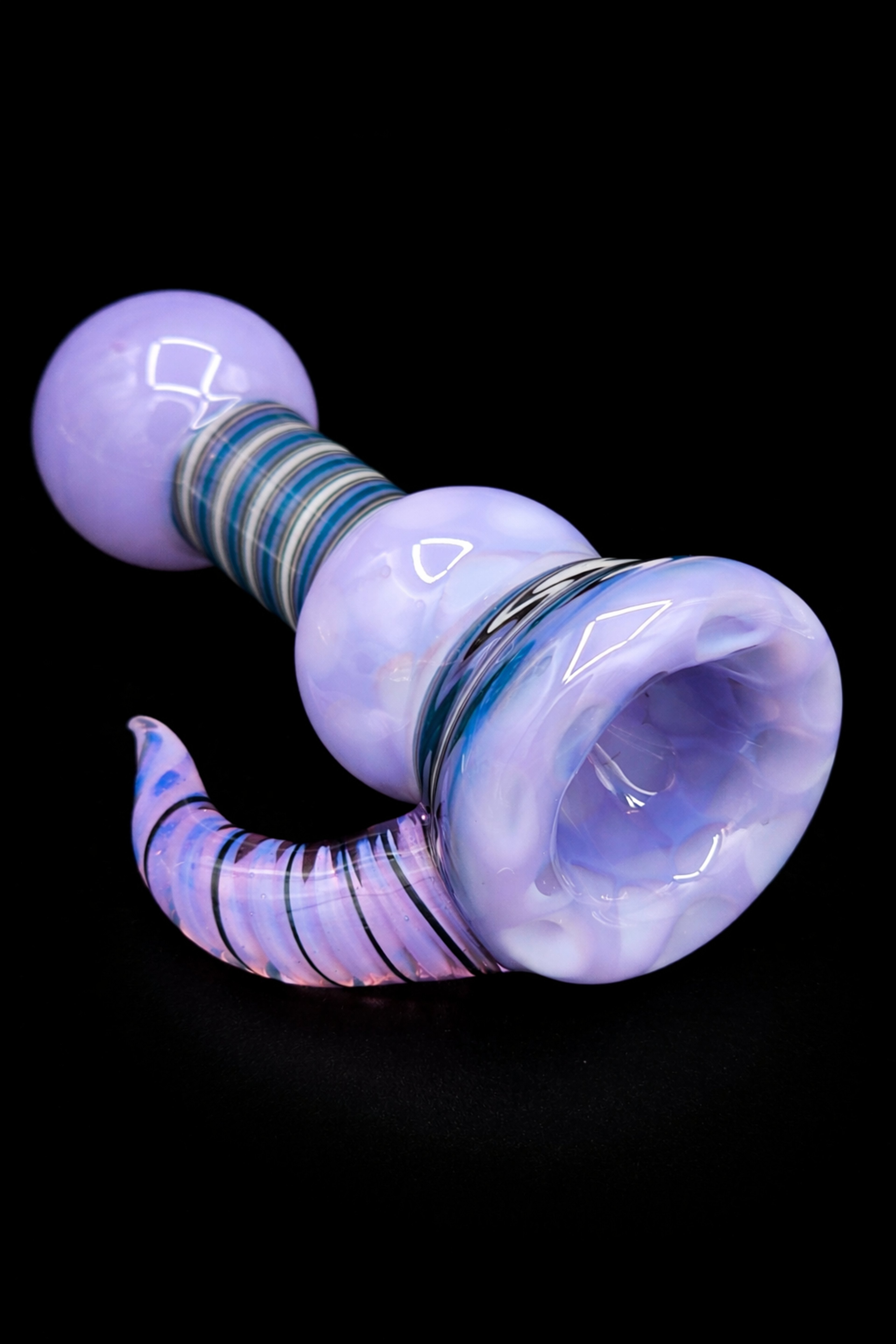 Purple Chillum With Horn image 0