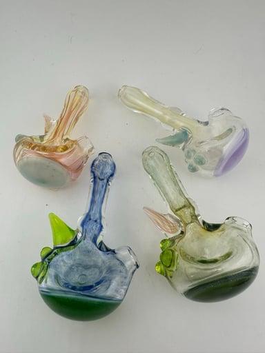 Preview pic of Pugsley Glass Dry Pipe W / Horns