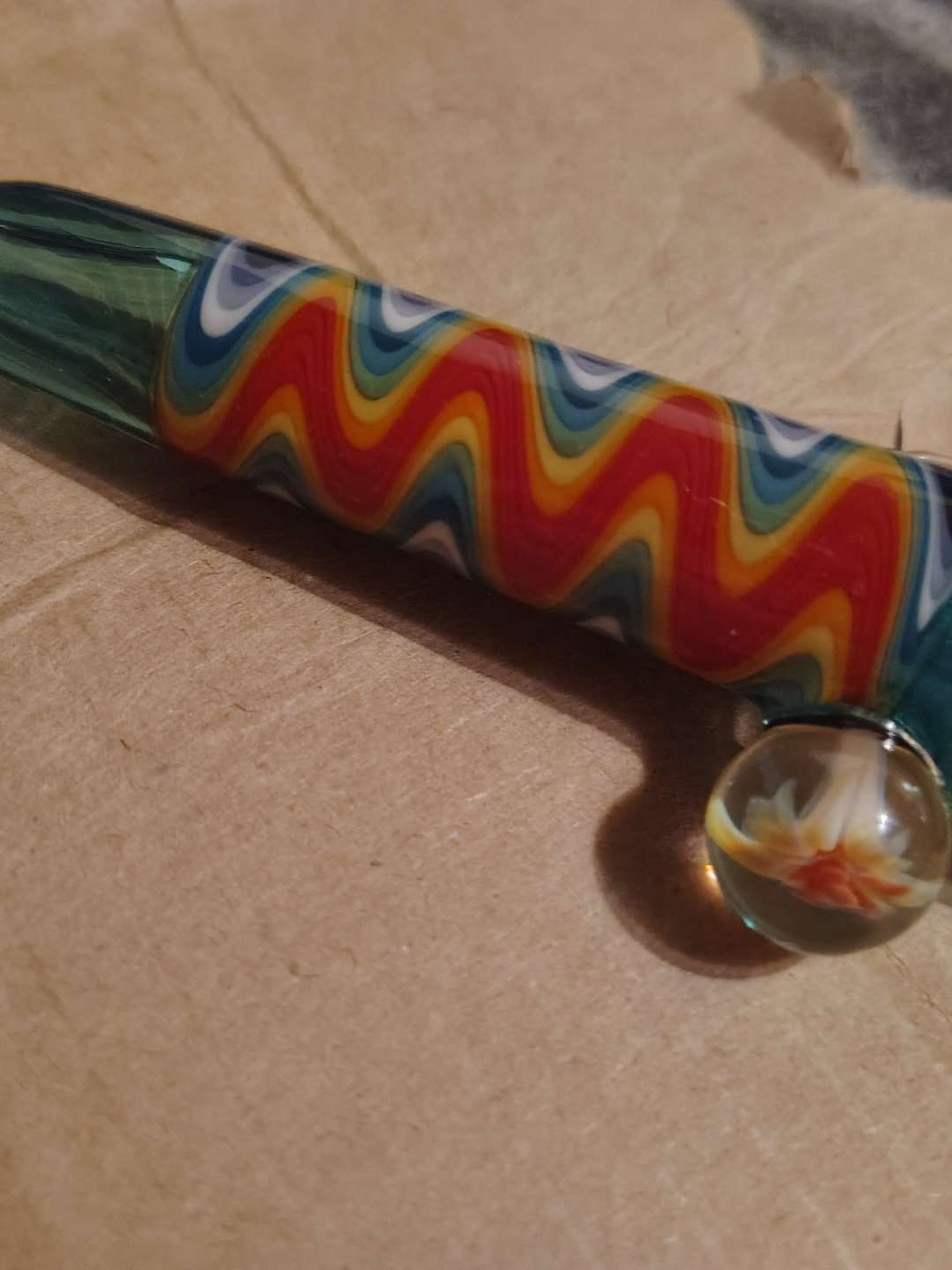 Preview pic of Opal flower wigwag chillum