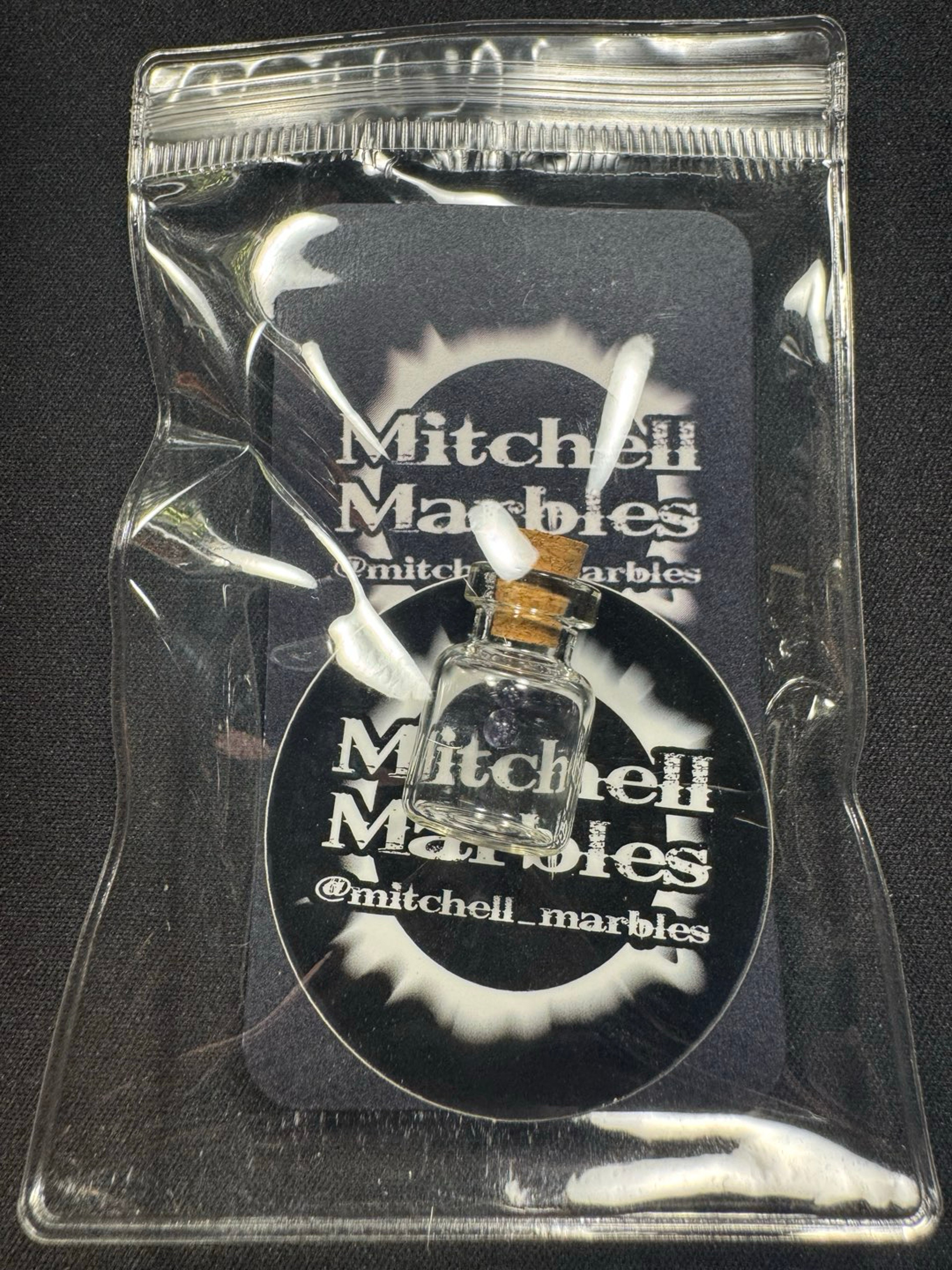 Preview pic of Purple Lollipop pearls by Mitchell Marbles