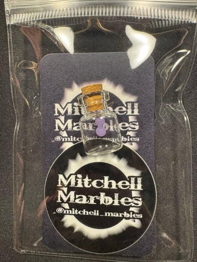 Preview pic of Purple Lilac pearls by Mitchell Marbles