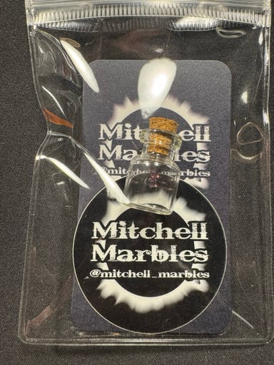 Preview pic of Telemagenta pearls by Mitchell Marbles