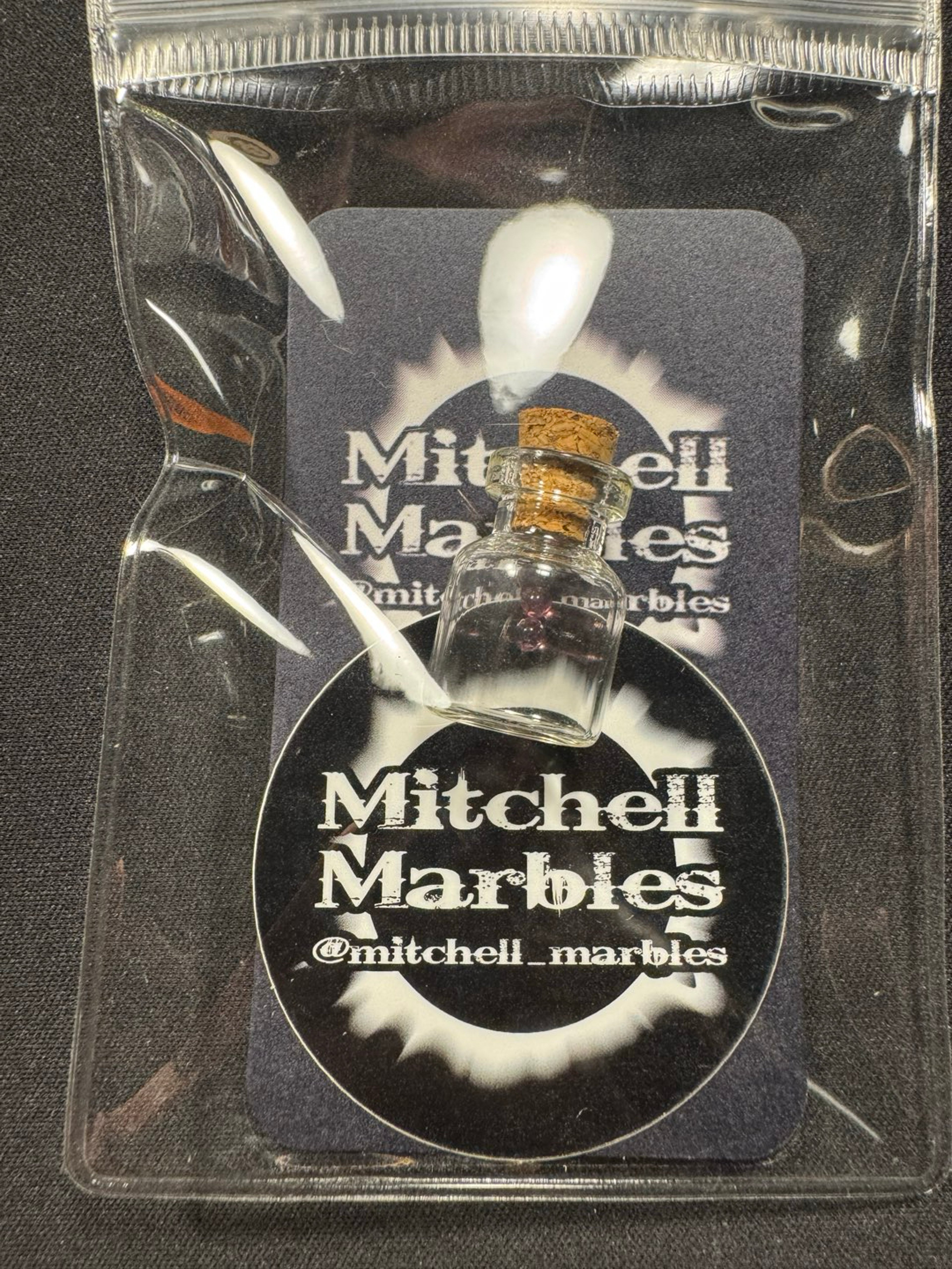 Preview pic of Telemagenta pearls by Mitchell Marbles