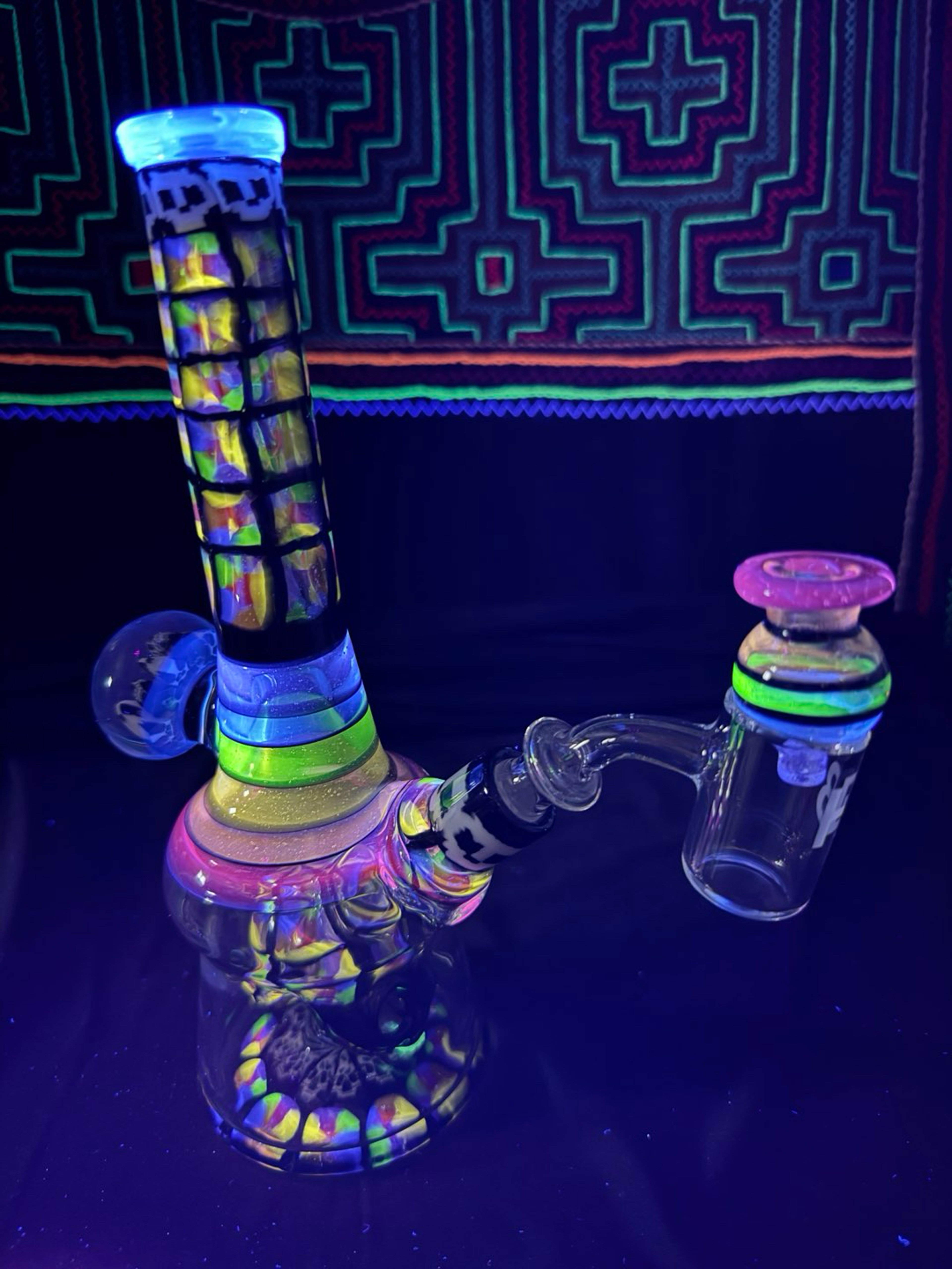 Crunklestein x Dustorm Glass UV Skull in a Bottle image 0