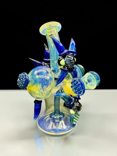 Preview pic of 9.5” Heady Glass Bong – Blue Spike Edition | Model 23S-121