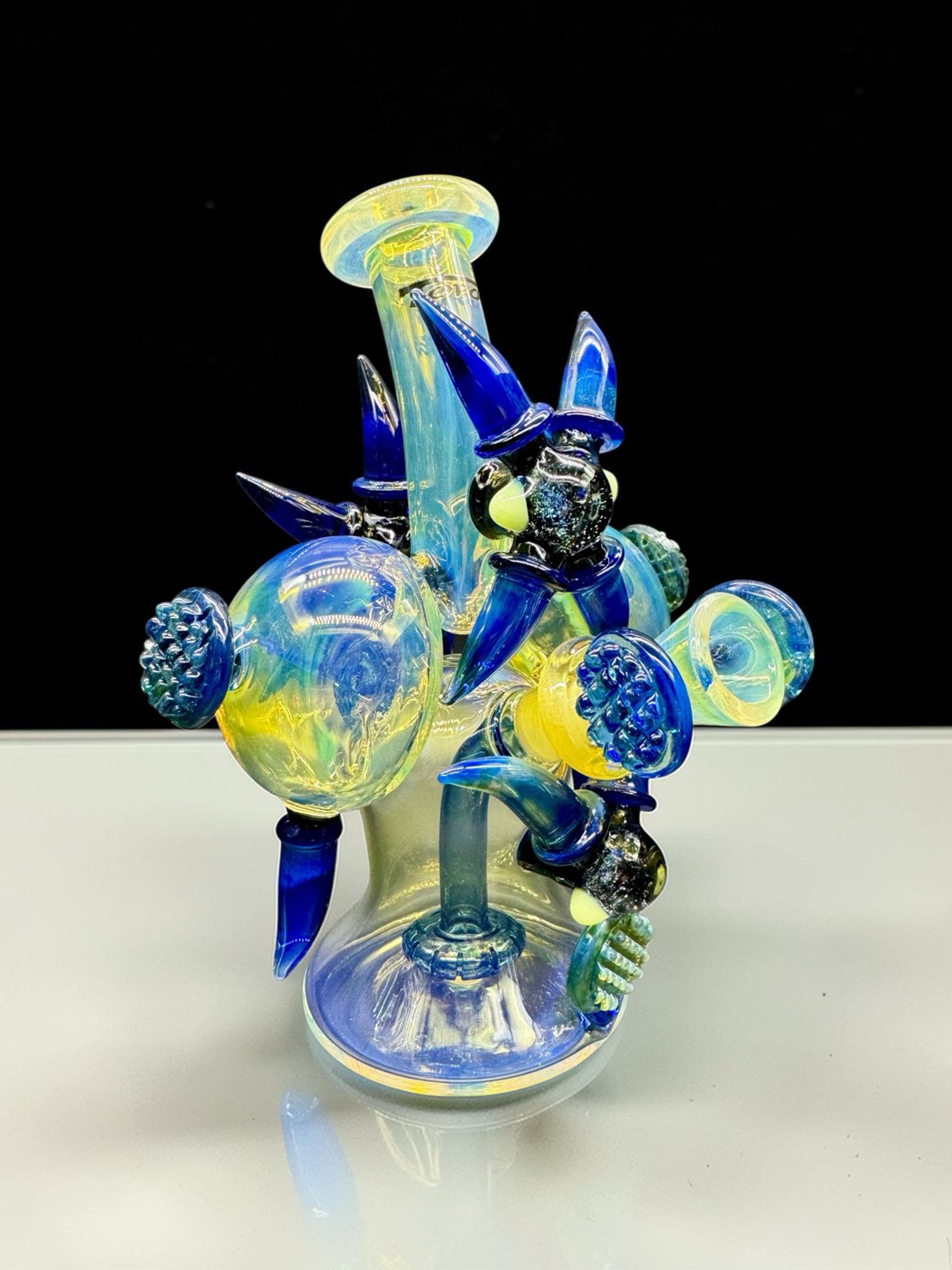 Preview pic of 9.5” Heady Glass Bong – Blue Spike Edition | Model 23S-121