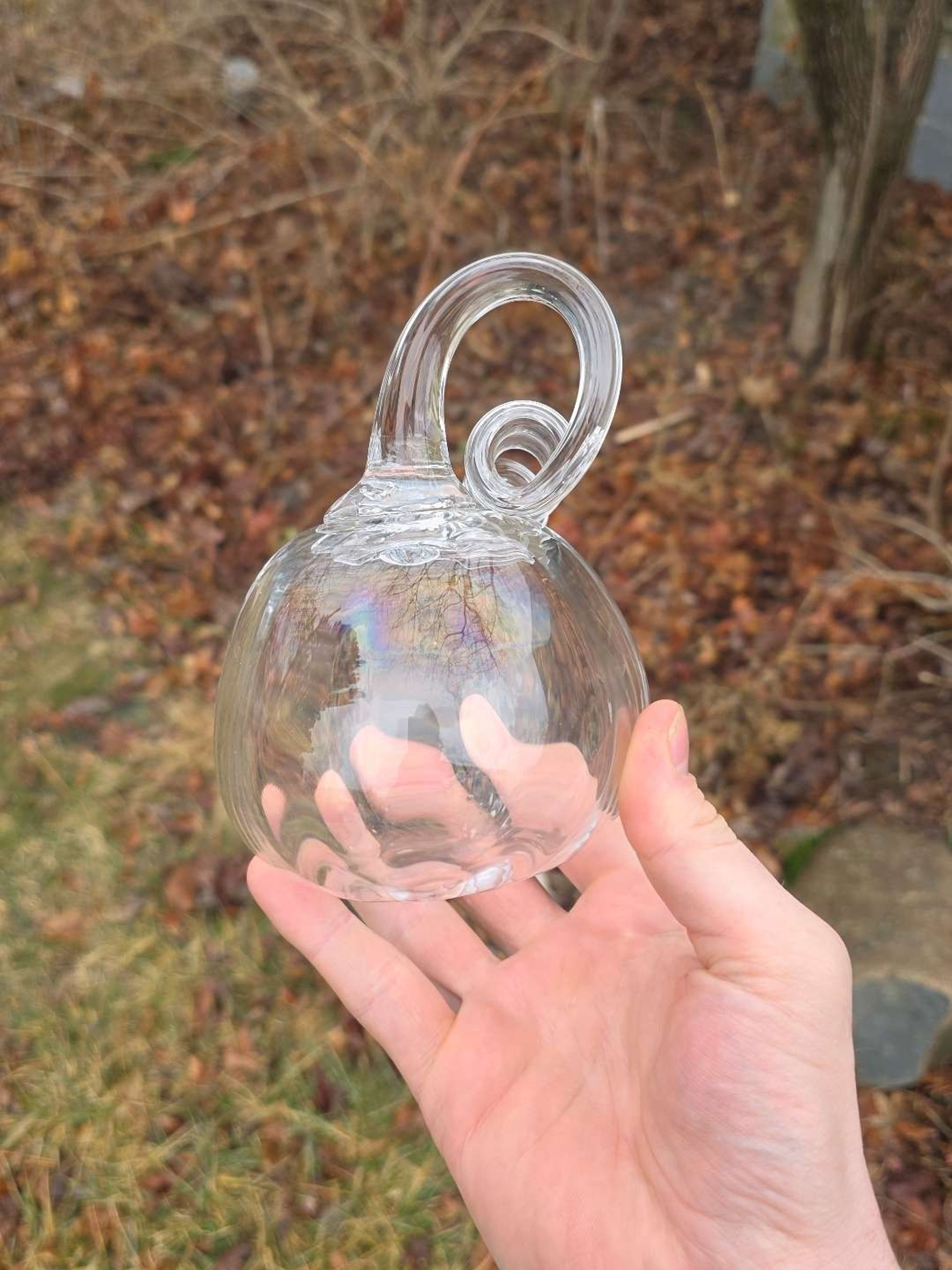 Preview pic of Clear Glass Pumpkin