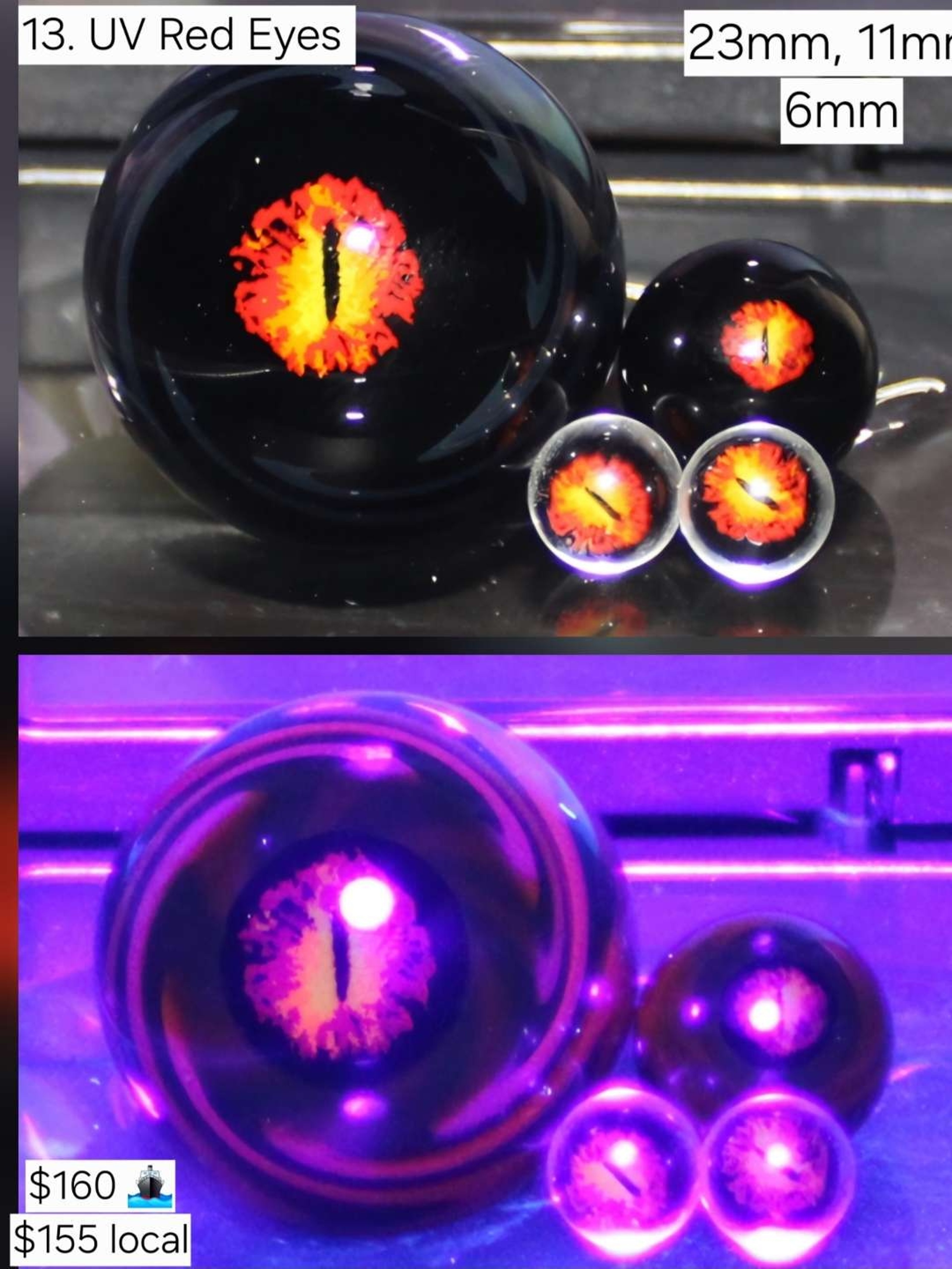 Uv Reactive Red Eye! image 0