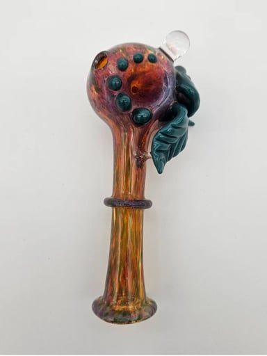 Preview pic of Glass By Hunter Leaf Handpipe