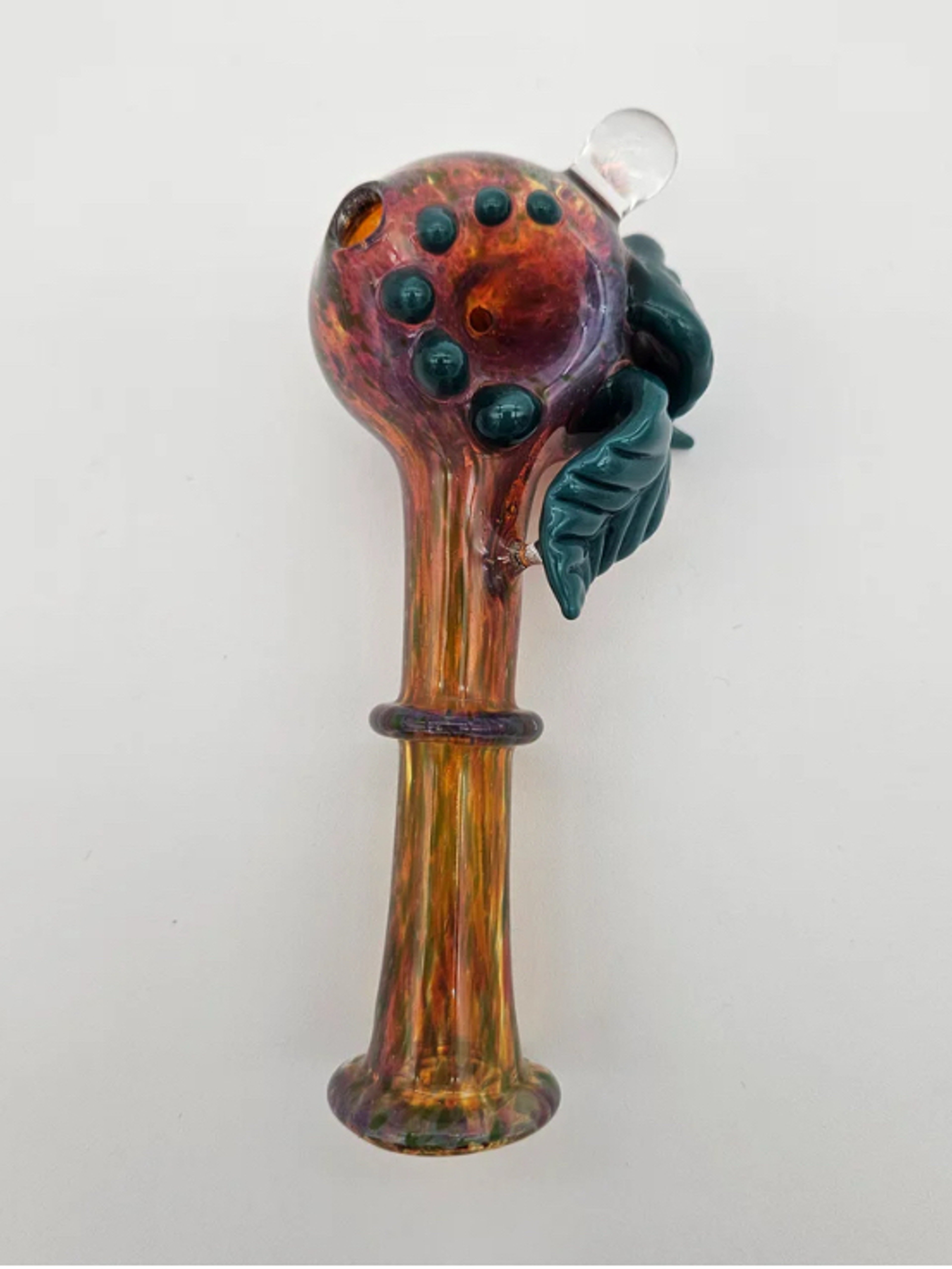 Preview pic of Glass By Hunter Leaf Handpipe