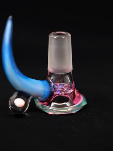 Preview pic of Gold Ruby Faceted 4 Hole Slide W/ Opal Sphere