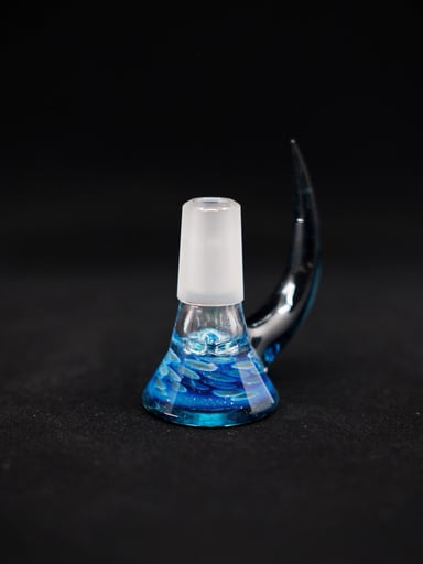 Preview pic of Blue Stardust Fumed Honeycomb 4 Hole Slide