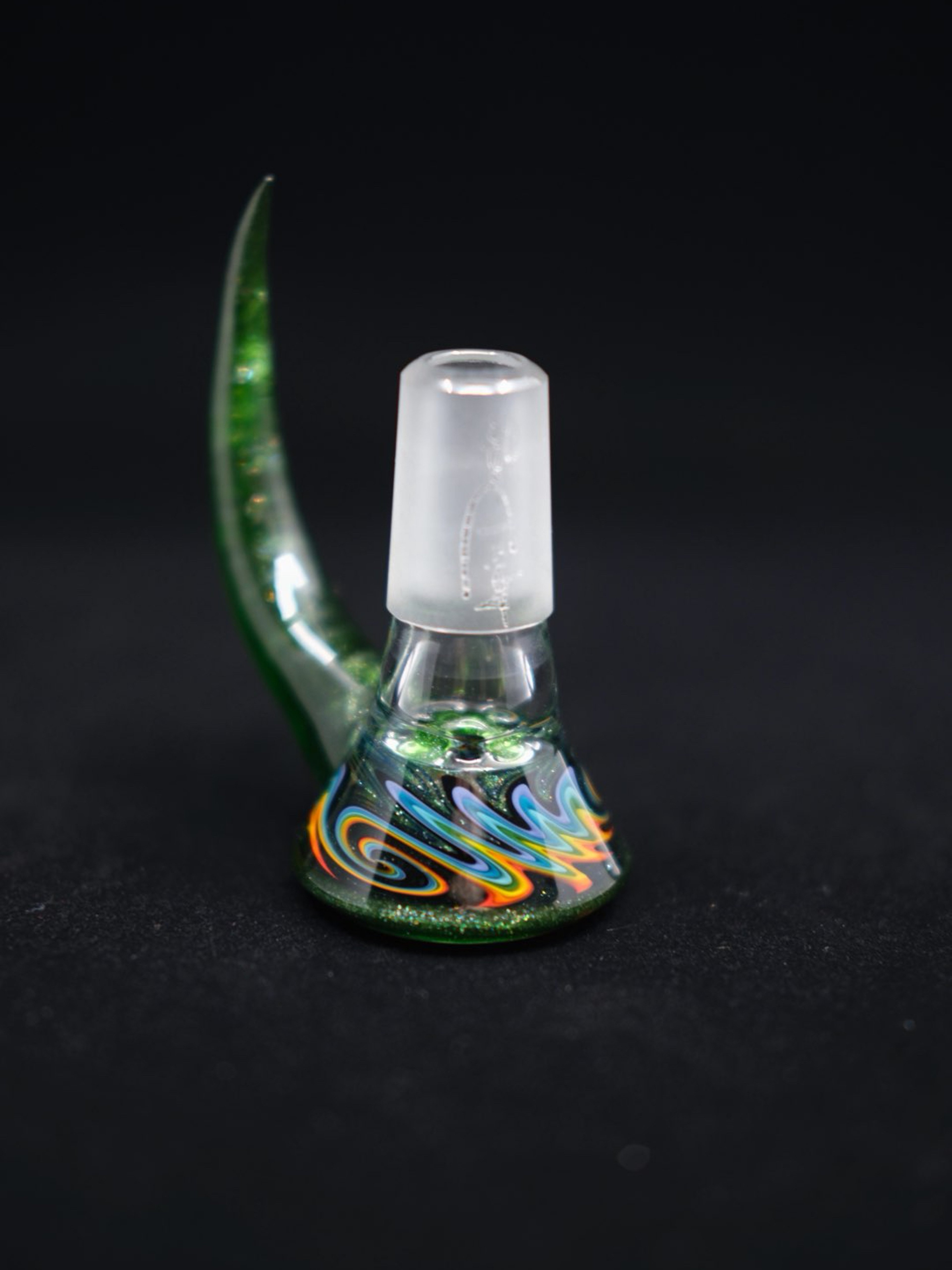 Preview pic of Green/Rainbow WigWag 4 Hole Slide ApixDesign 18mm